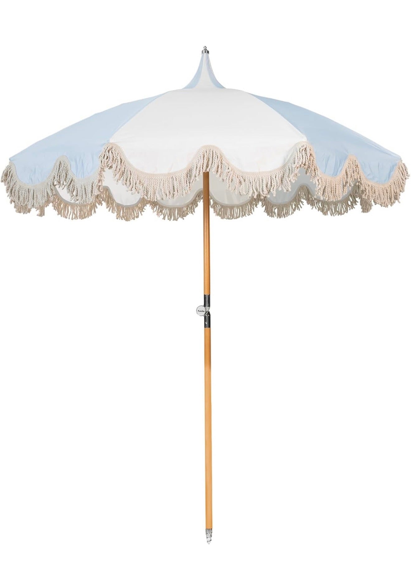 Outdoor Umbrella Blue & White
