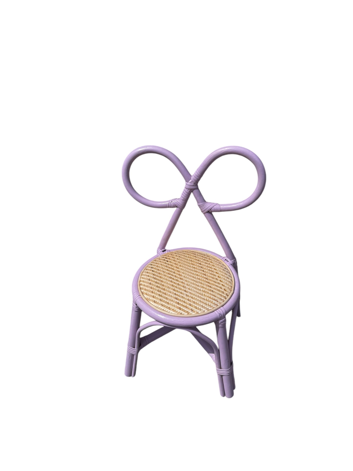 Kid Rattan Bow Tie Lavender