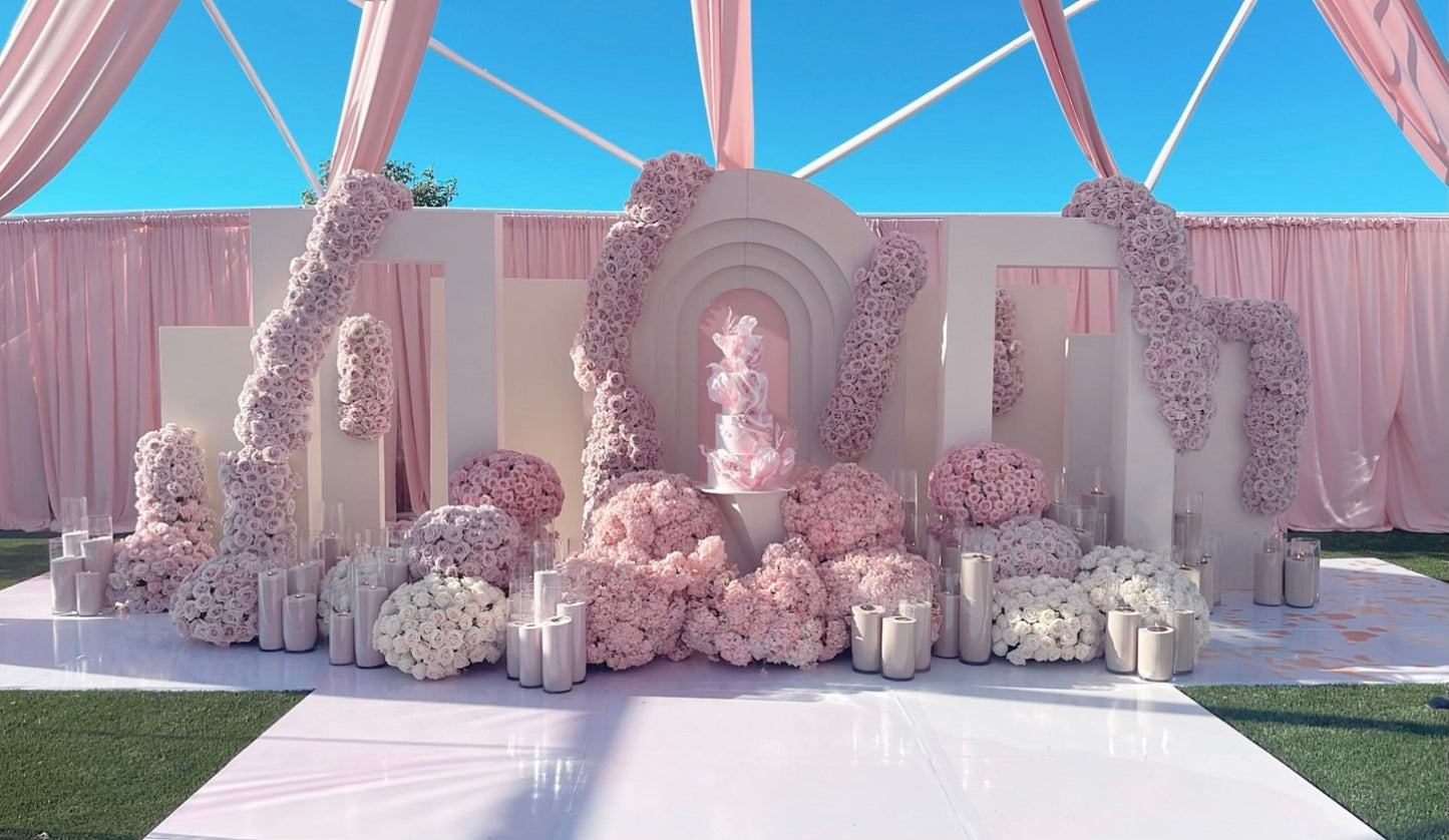 Arch Backdrop 8 Piece - Custom Prop Rentals