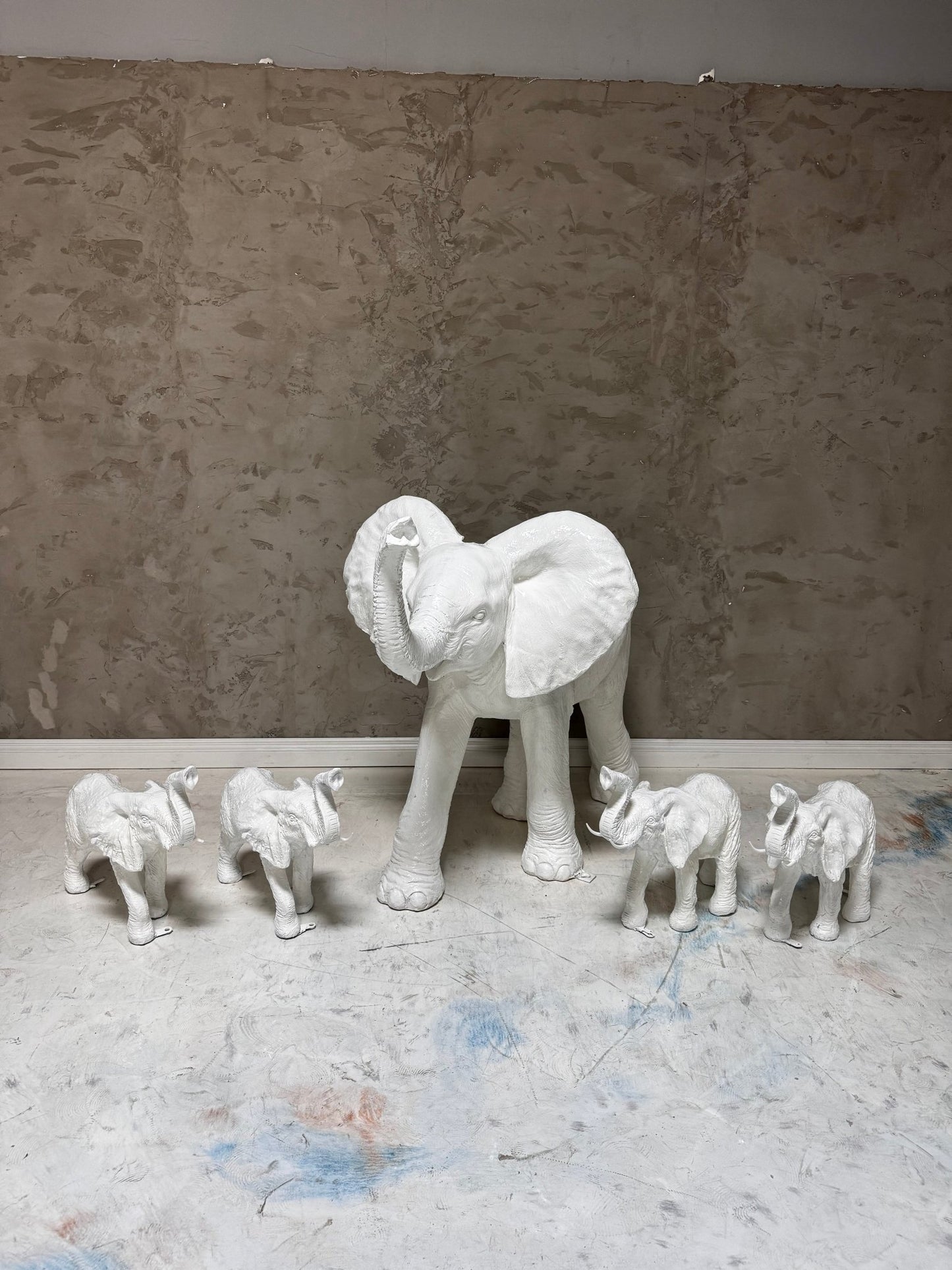 Baby Elephant White - Custom Prop Rentals