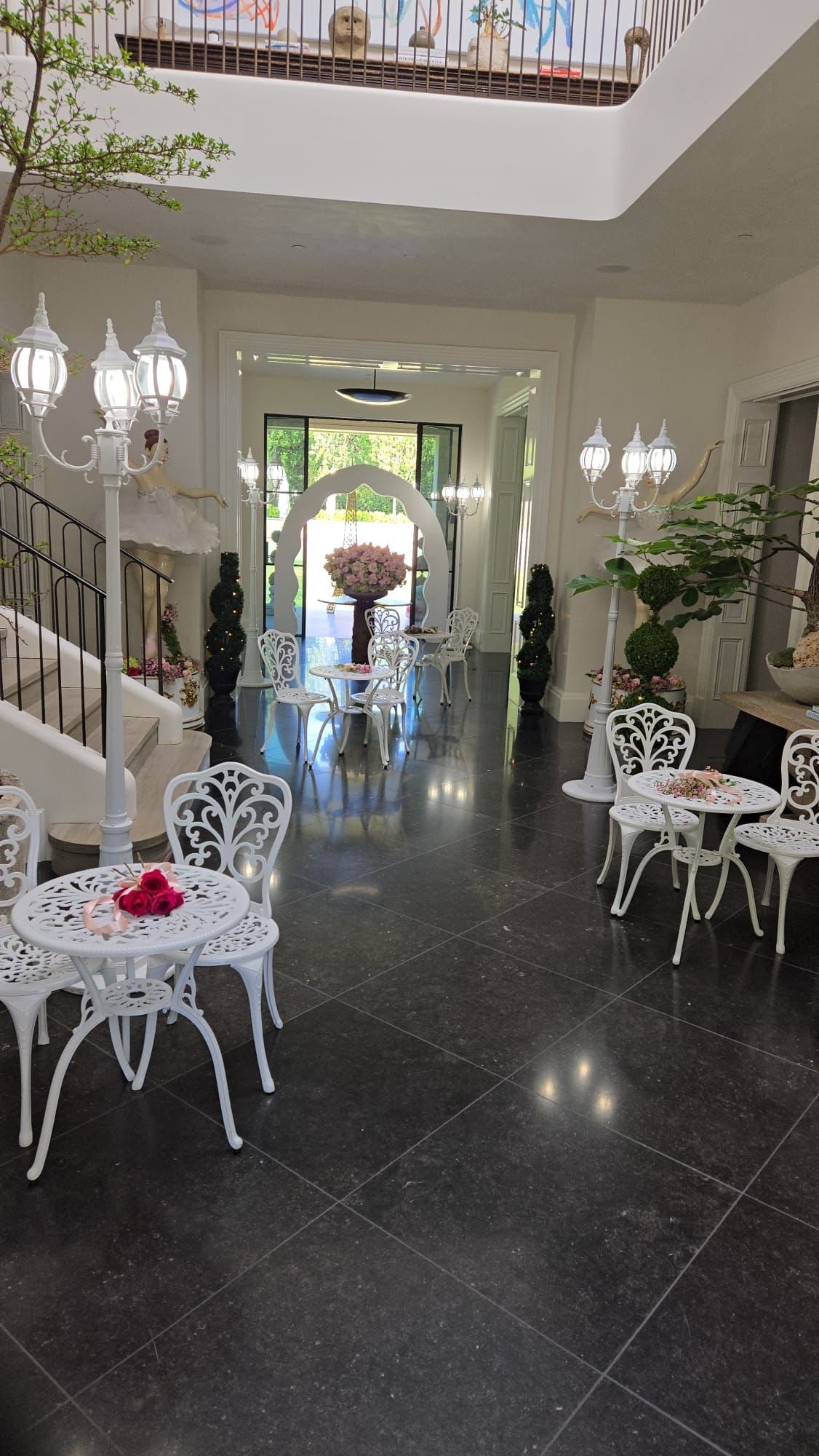 Bistro Set White - Custom Prop Rentals