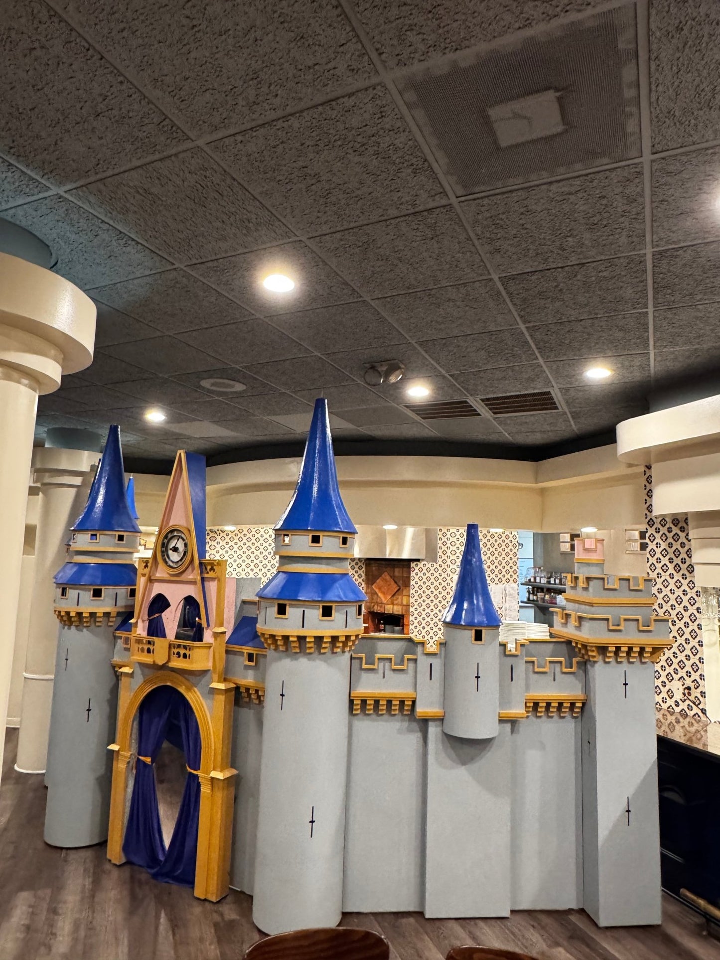 Castle Blue & Pink Lower Section - Custom Prop Rentals