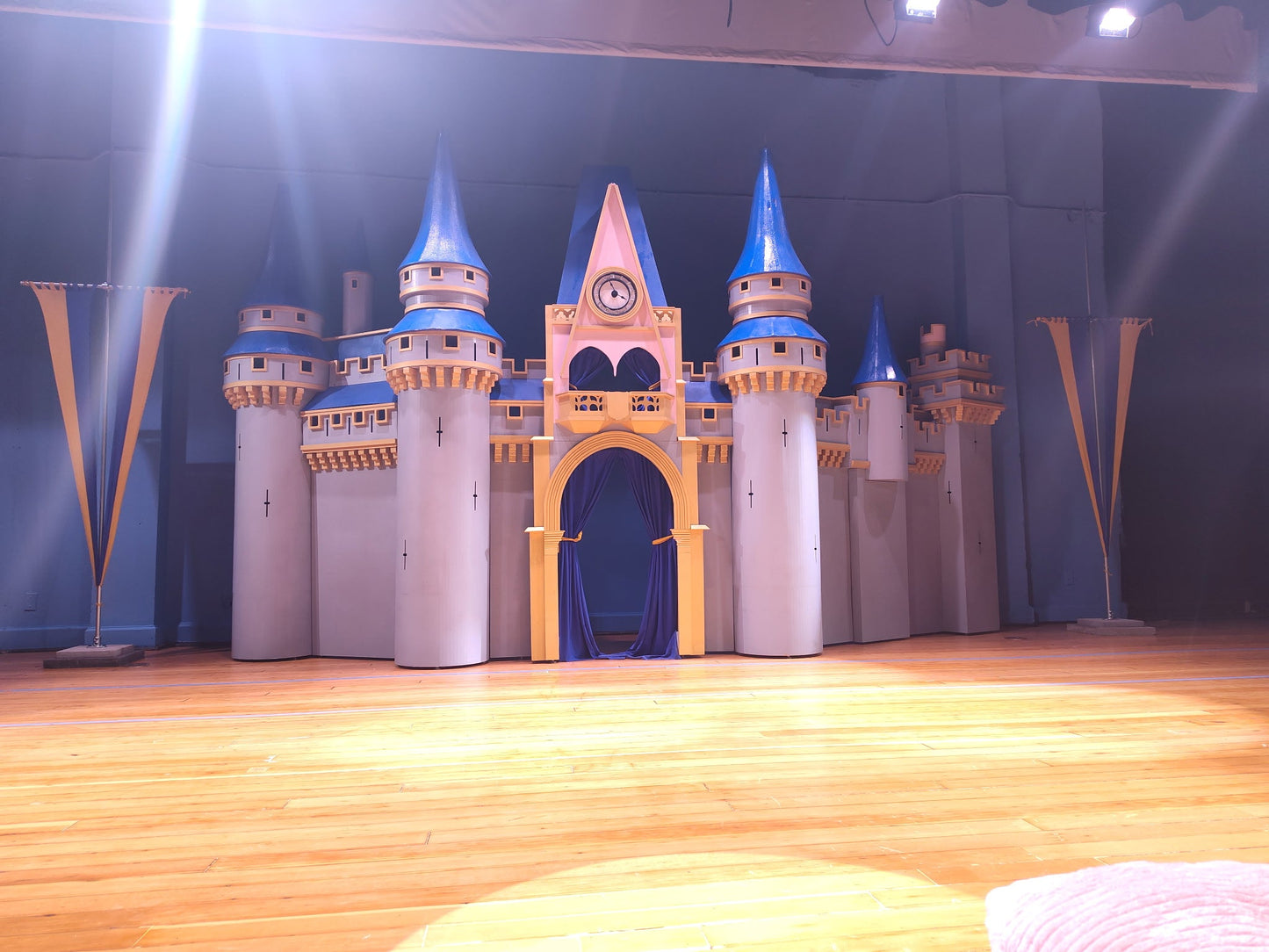 Castle Blue & Pink Lower Section - Custom Prop Rentals