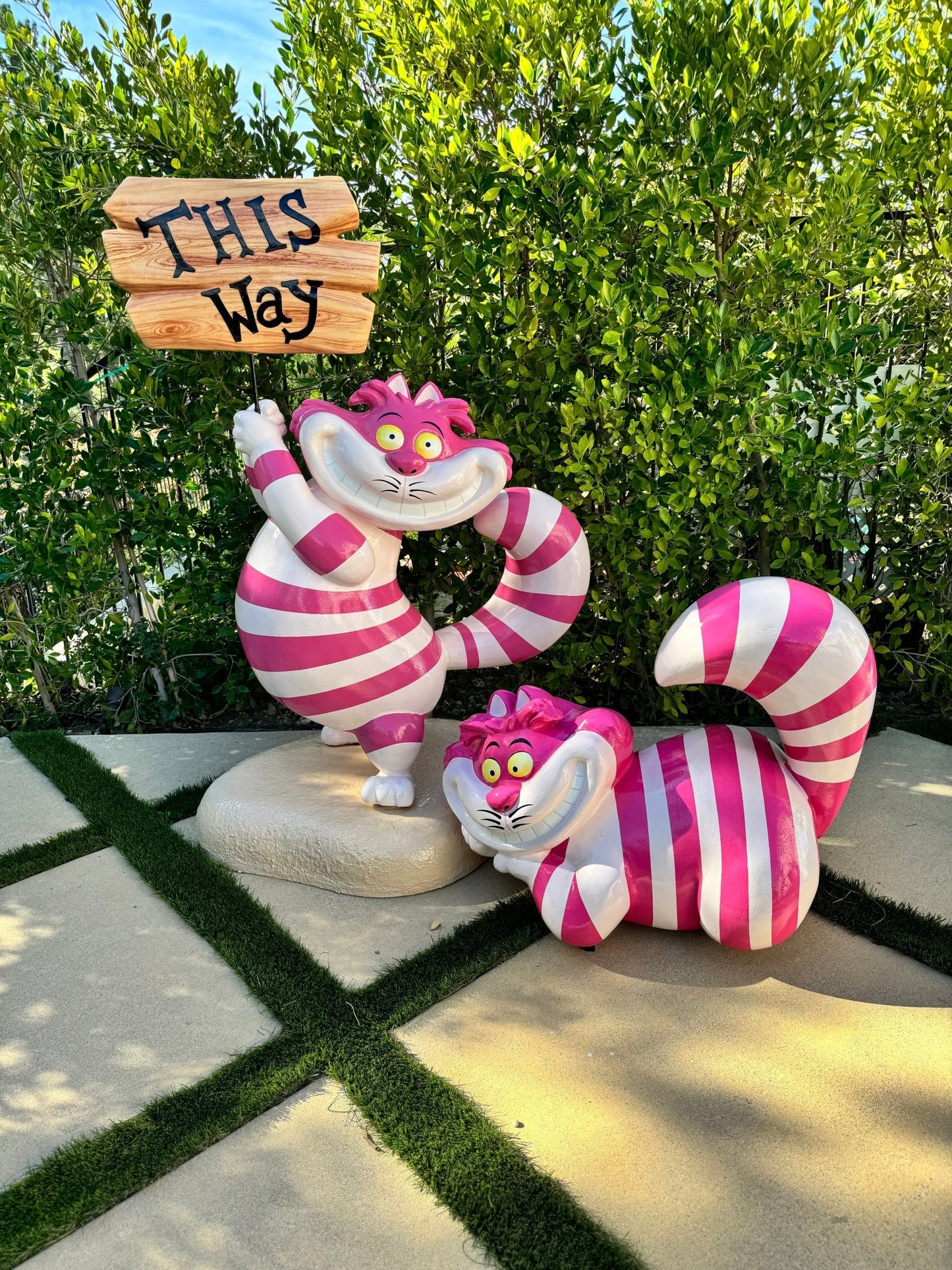 Cheshire Cat Laying - Custom Prop Rentals