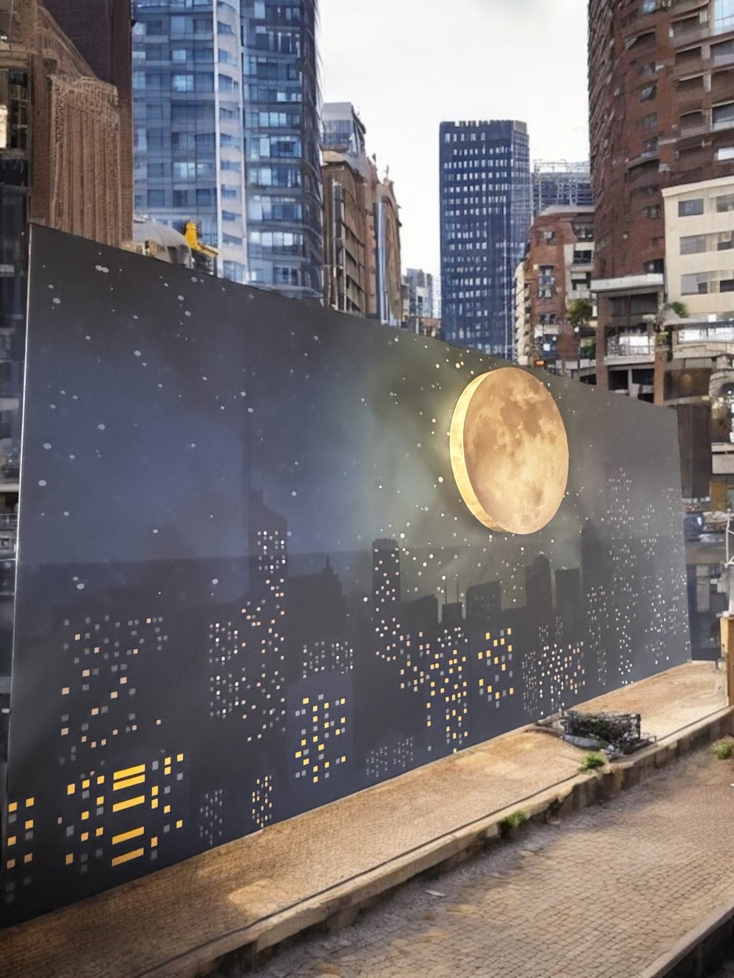 City Back Drop - Custom Prop Rentals