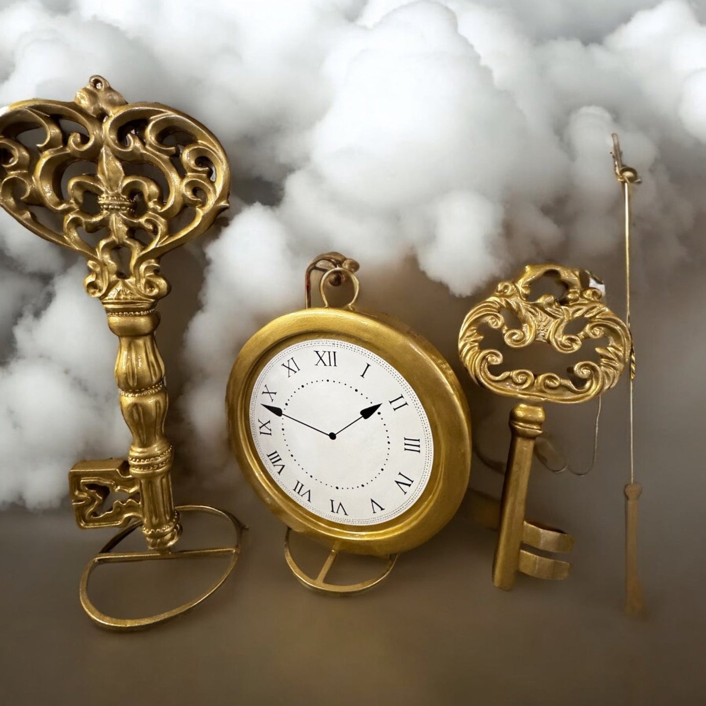Clock with Stand - Custom Prop Rentals