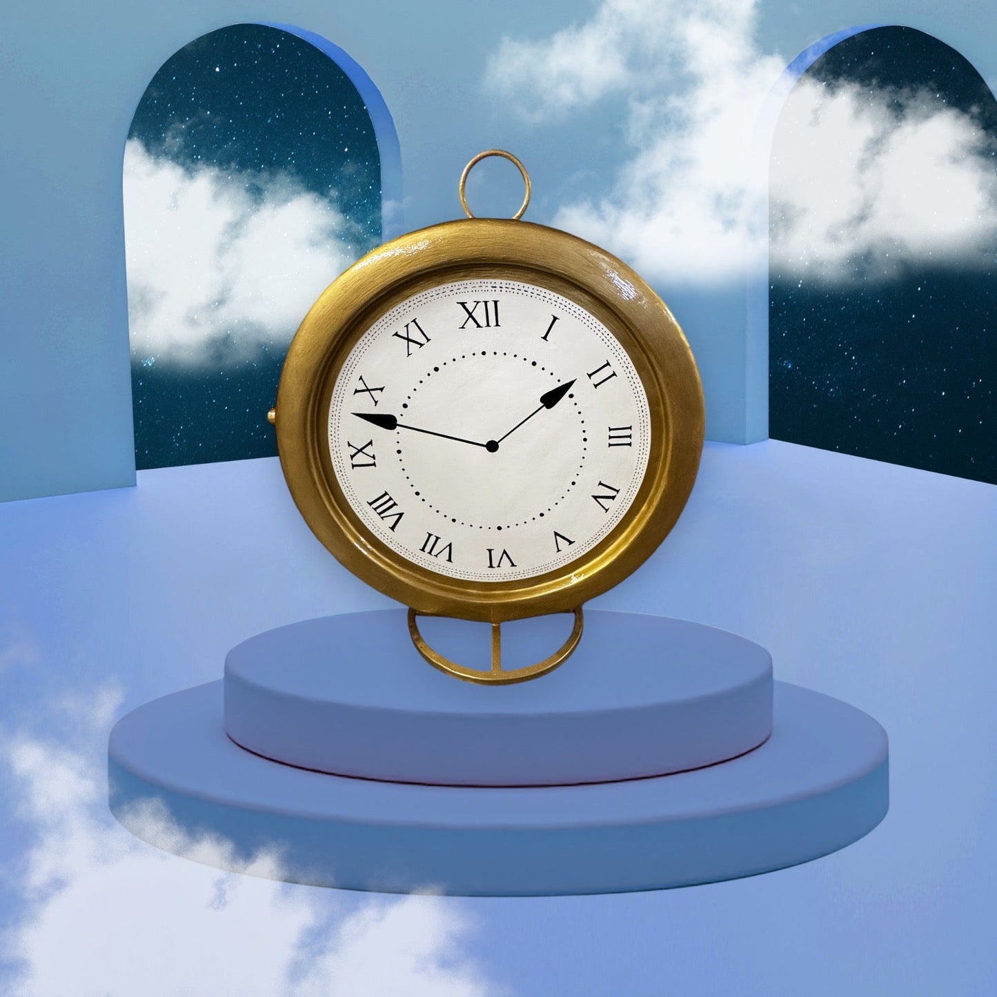 Clock with Stand - Custom Prop Rentals