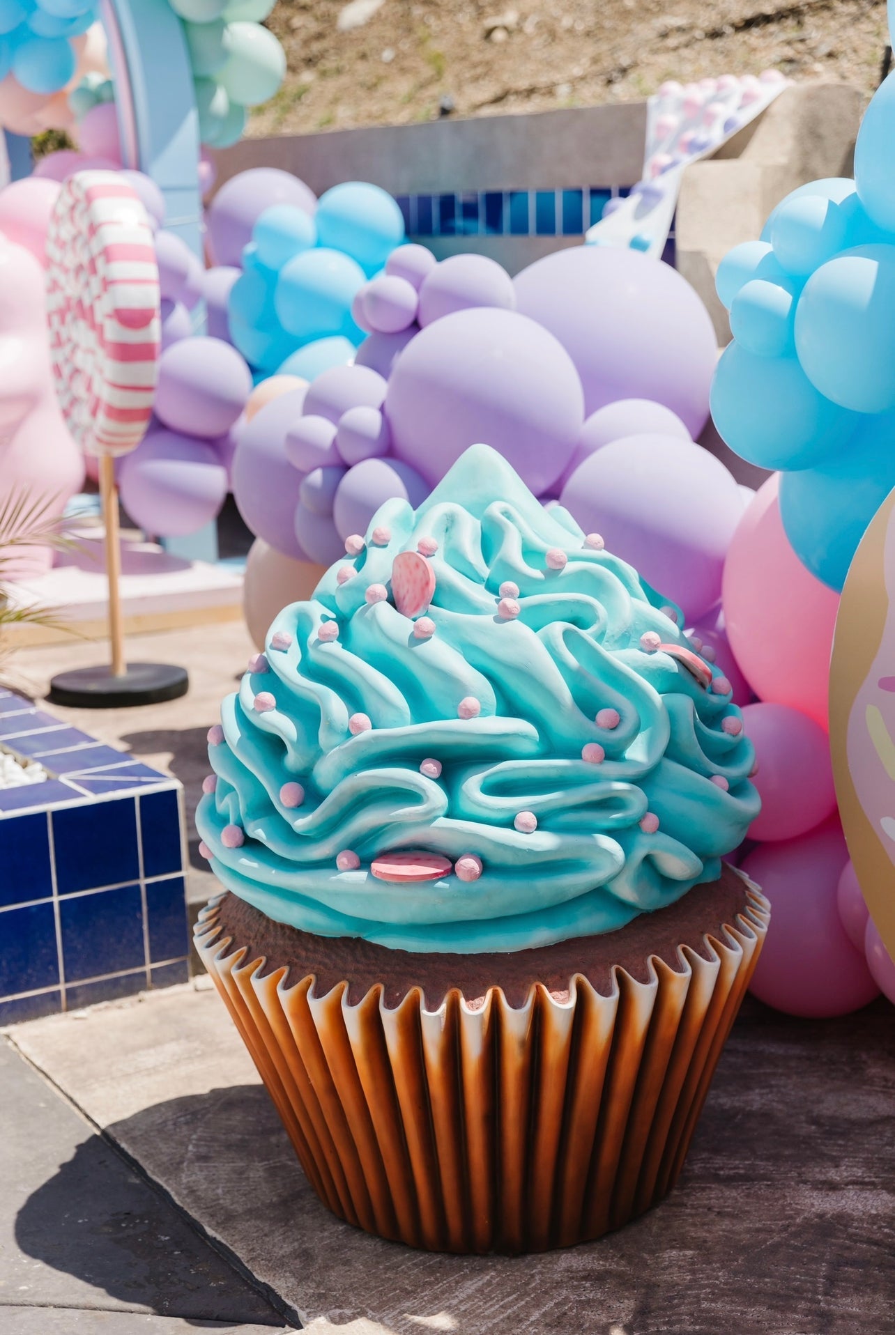 Cupcake w/ Blue Frosting - Custom Prop Rentals
