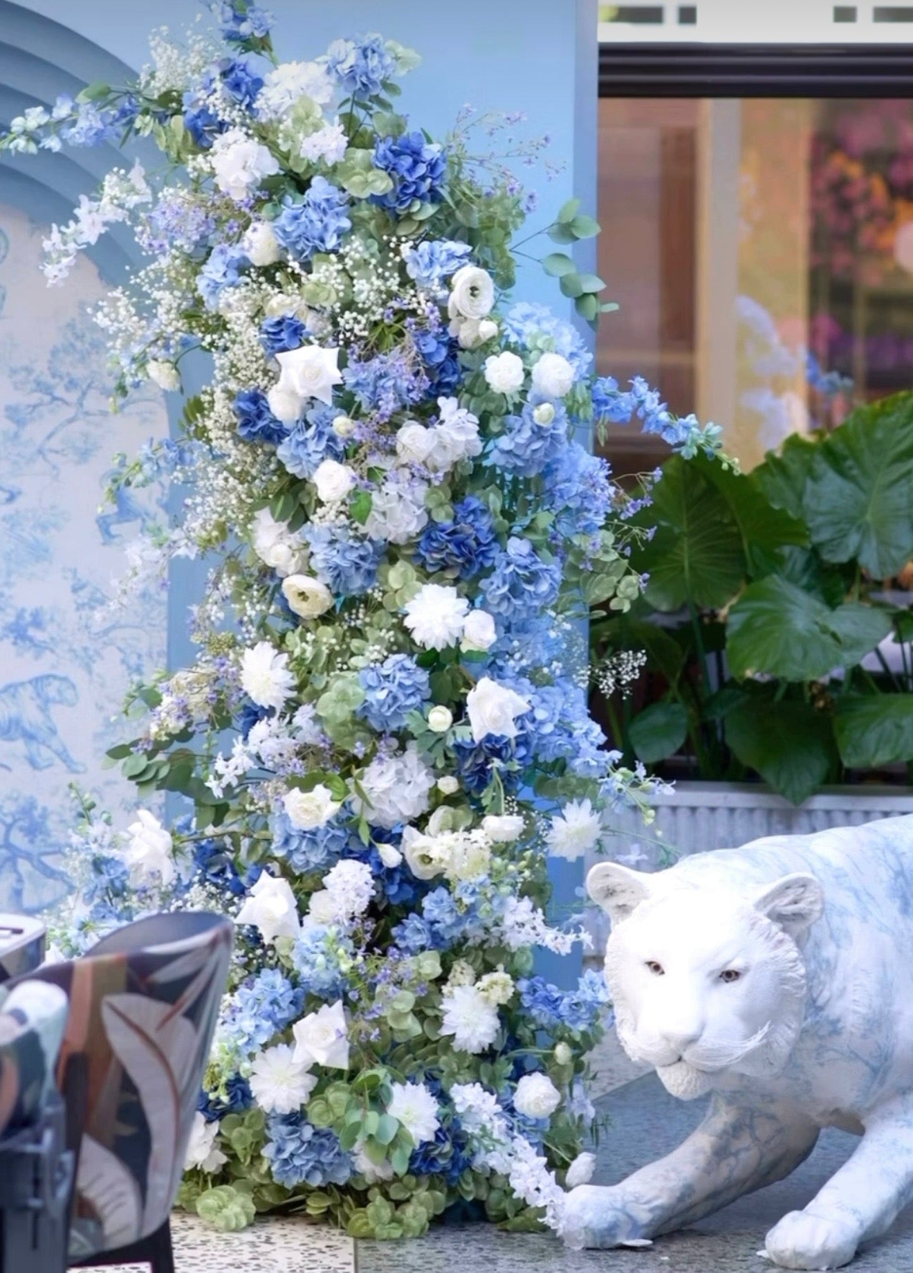 Dior Inspired Blue Tiger - Custom Prop Rentals