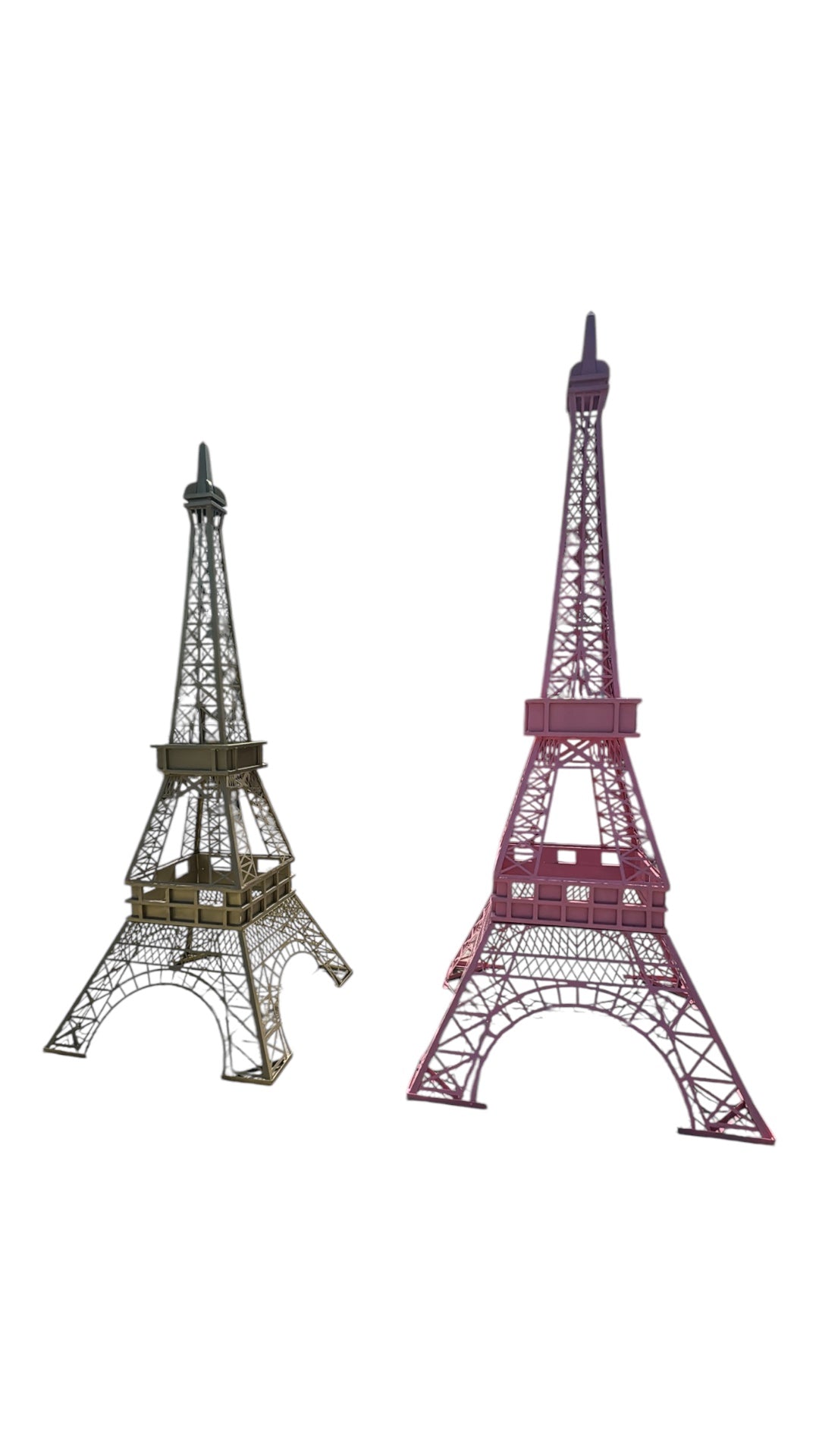 EIFFEL TOWER 12 Ft Pink - Custom Prop Rentals
