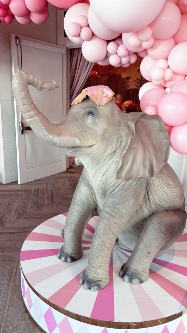 Elephant Base Large in Pink - Custom Prop Rentals