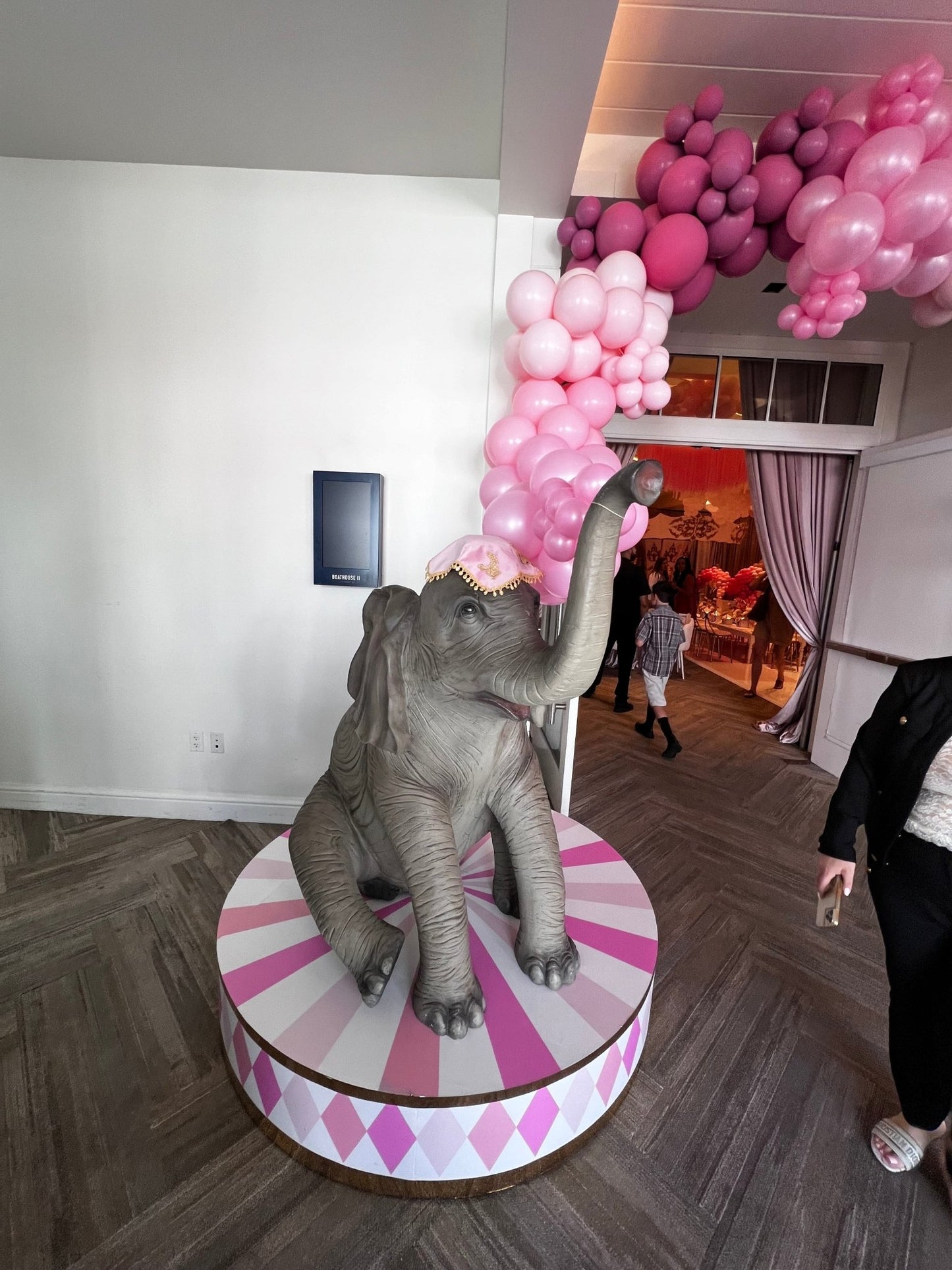 Elephant Base Large in Pink - Custom Prop Rentals