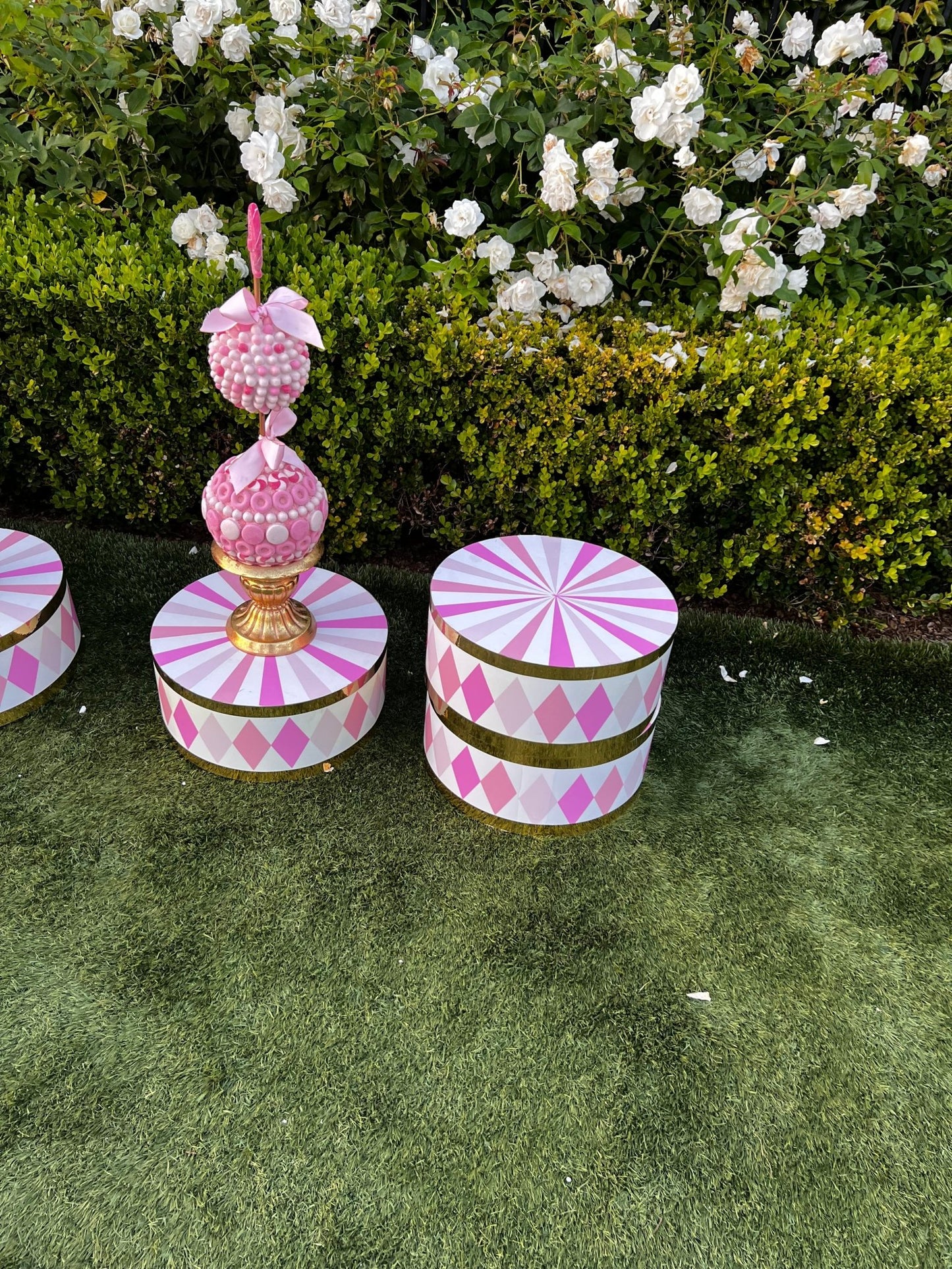 Elephant Base Small in Pink - Custom Prop Rentals
