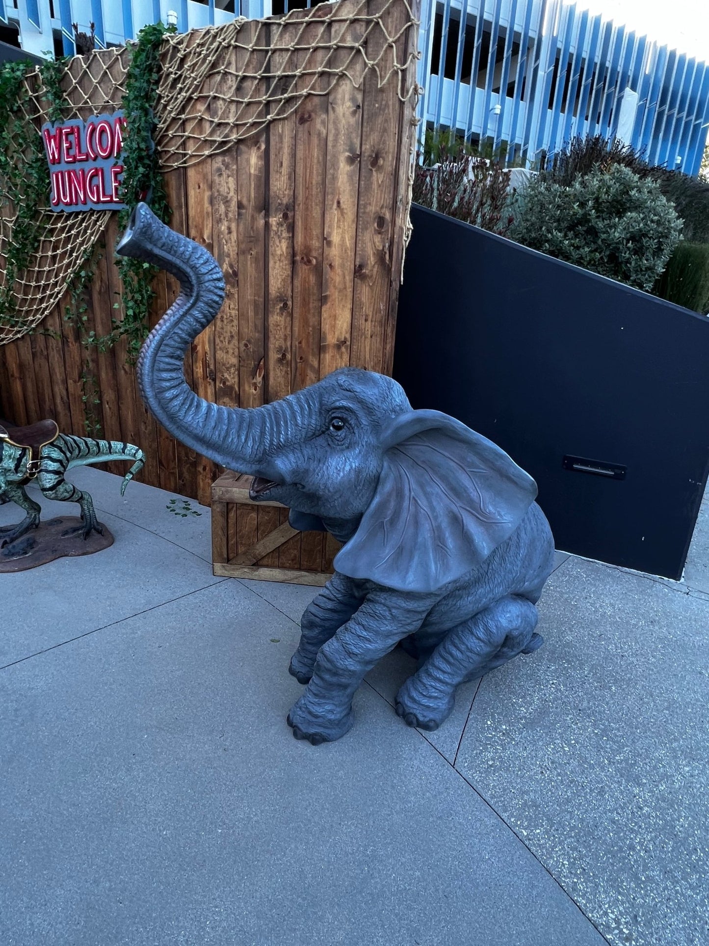Elephant Sitting no Tusk - Custom Prop Rentals