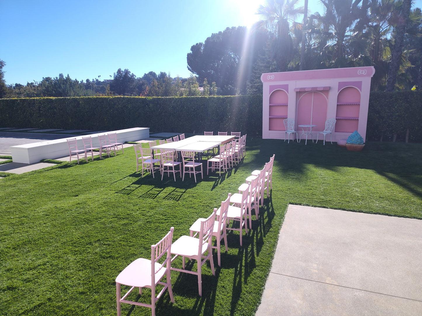 Hello Kitty Cafe Backdrop - Custom Prop Rentals