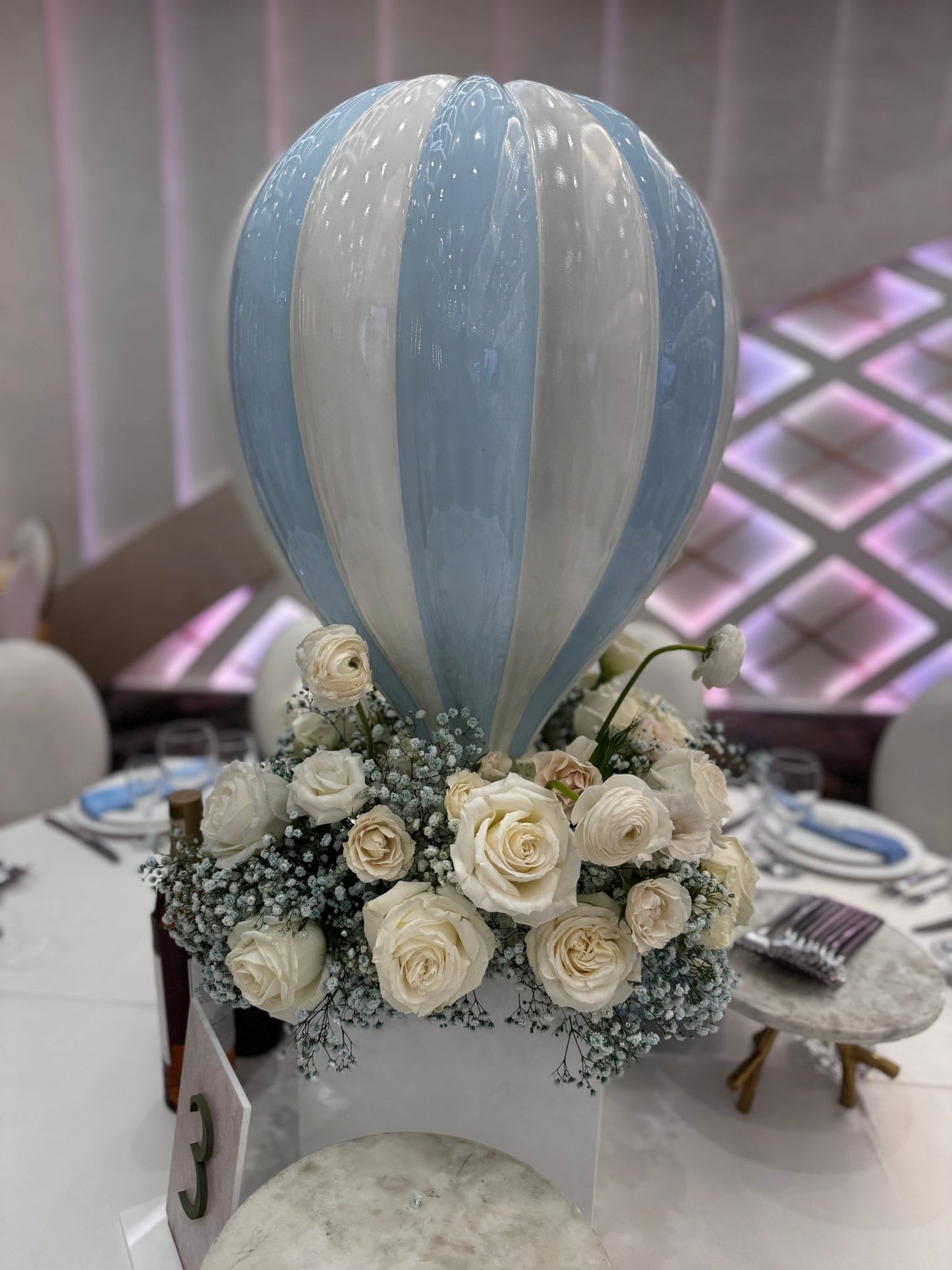 Hot Air Balloon Blue Small - Custom Prop Rentals