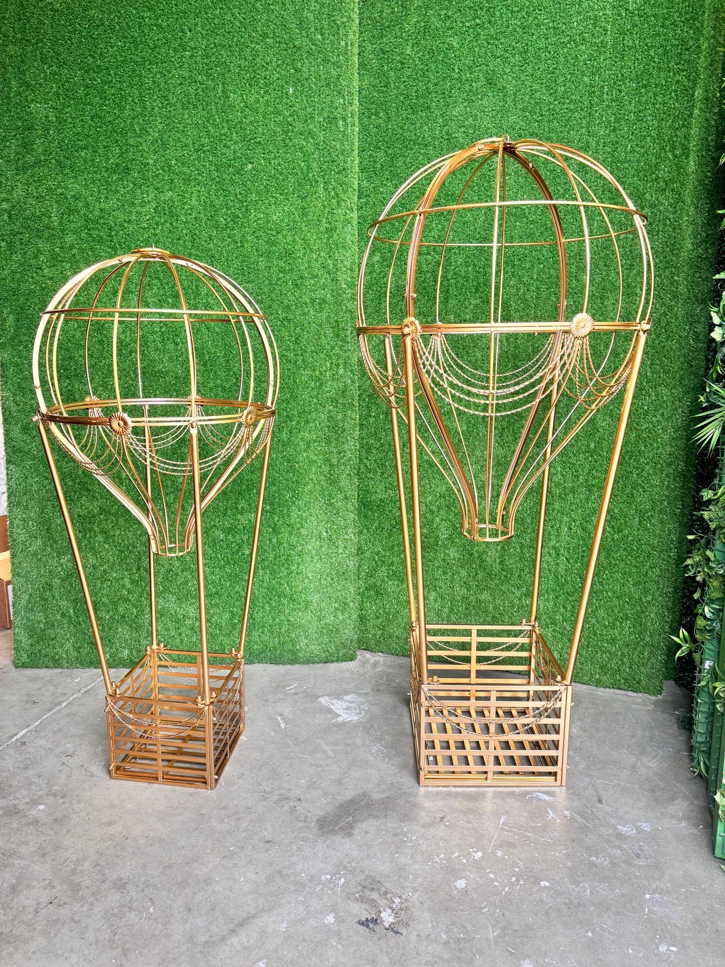 Hot Air Balloon Gold 5ft - Custom Prop Rentals