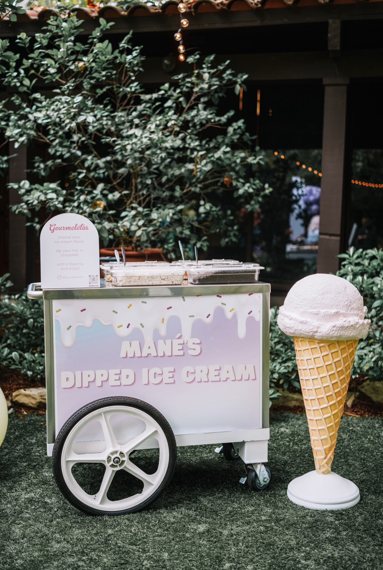 Ice Cream Pink Waffle - Custom Prop Rentals