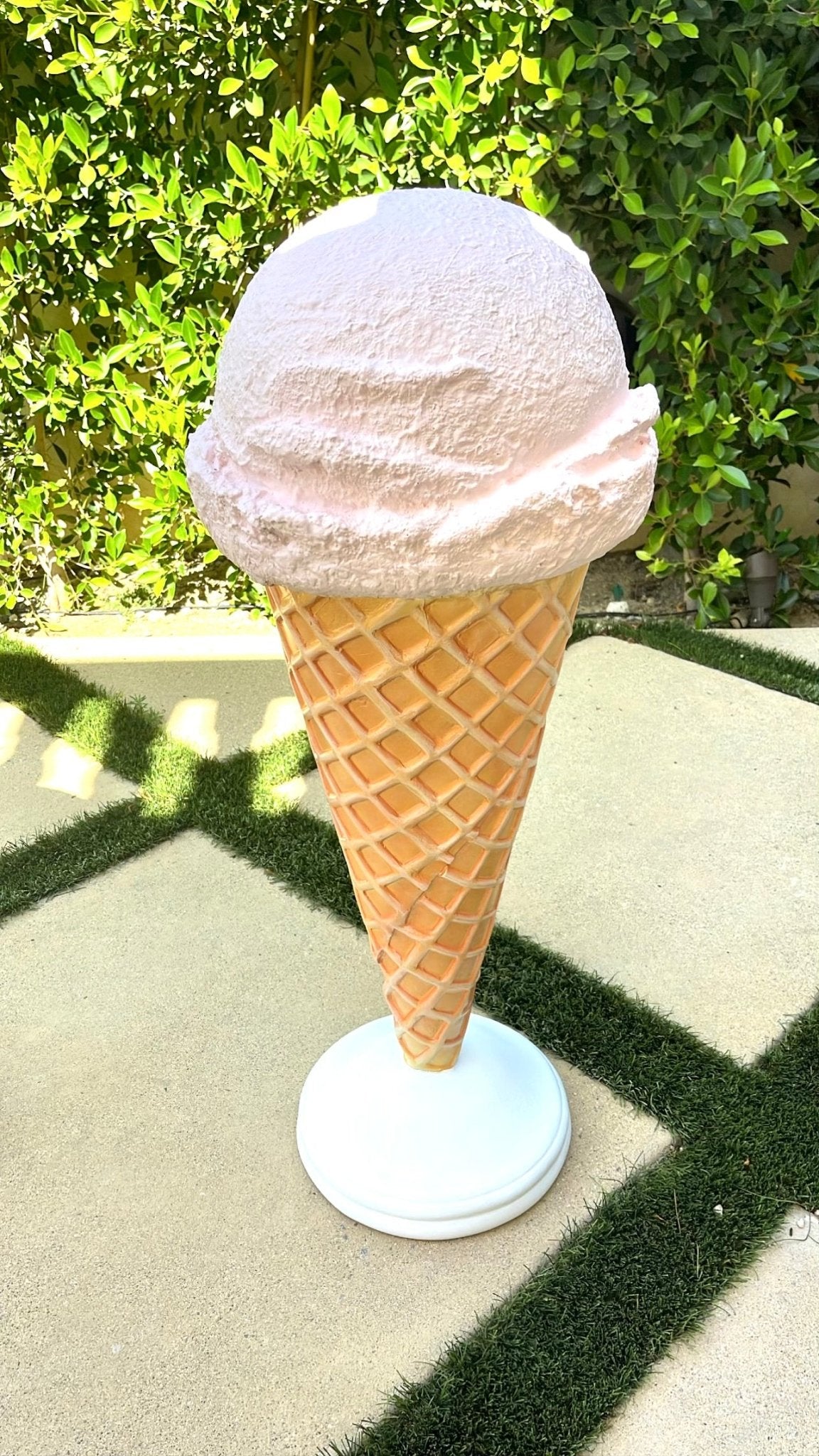 Ice Cream Pink Waffle - Custom Prop Rentals
