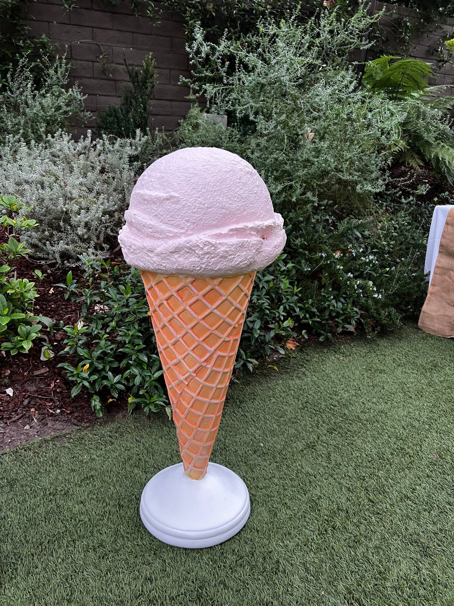 Ice Cream Pink Waffle - Custom Prop Rentals