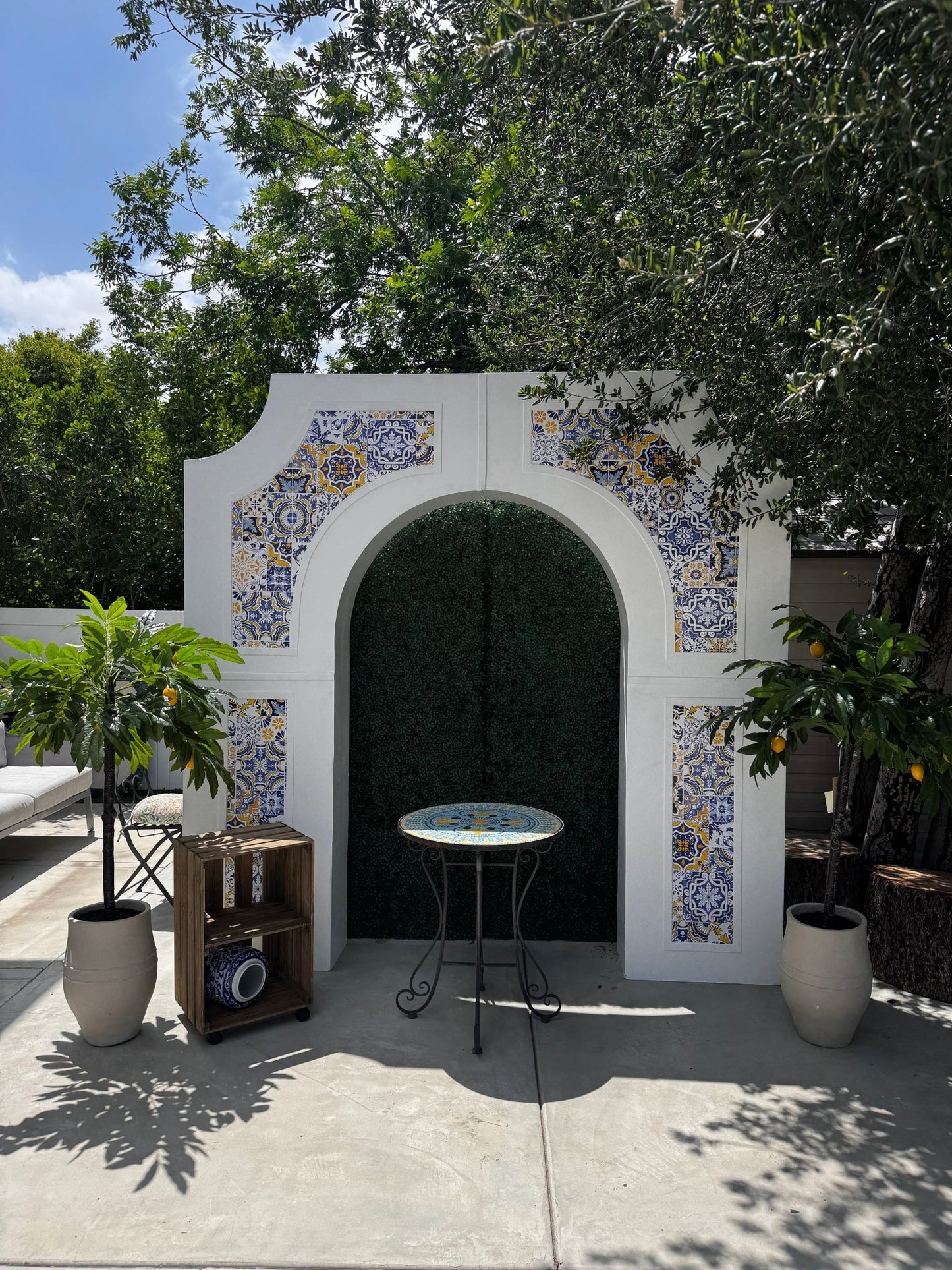 Italian Cafe Backdrop - Custom Prop Rentals