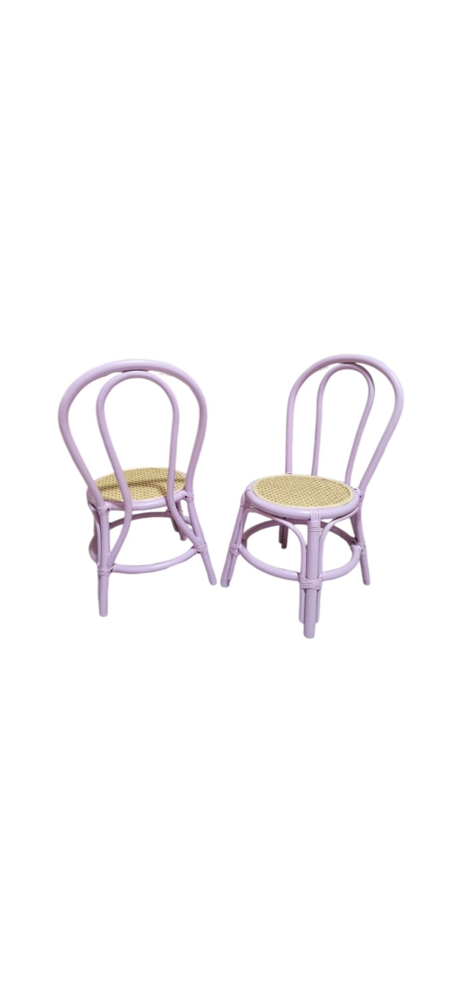 Kid Rattan Bend Back Lavender - Custom Prop Rentals