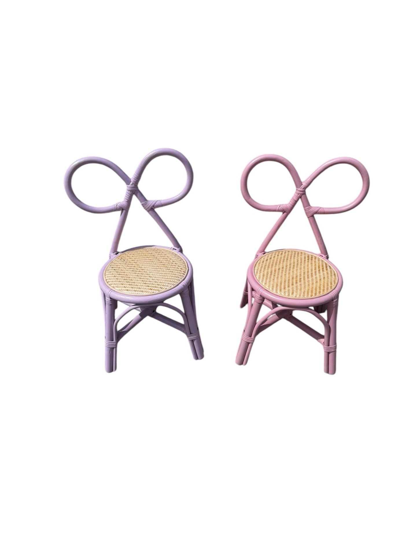 Kid Rattan Bow Tie Lavender - Custom Prop Rentals