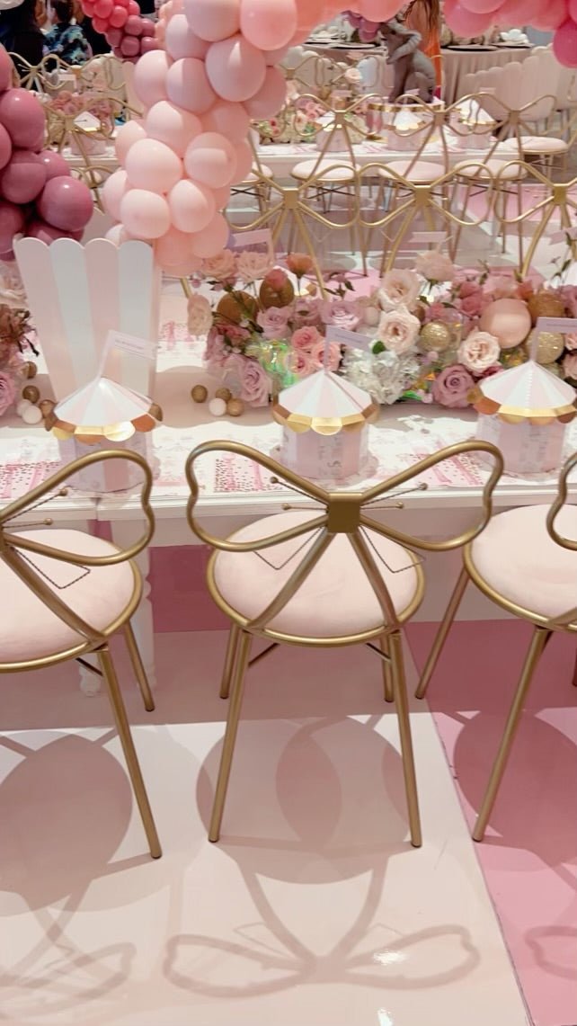 Kids Bow Chair White - Custom Prop Rentals