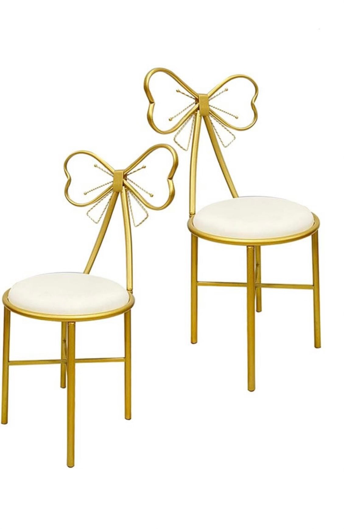 Kids Bow Chair White - Custom Prop Rentals