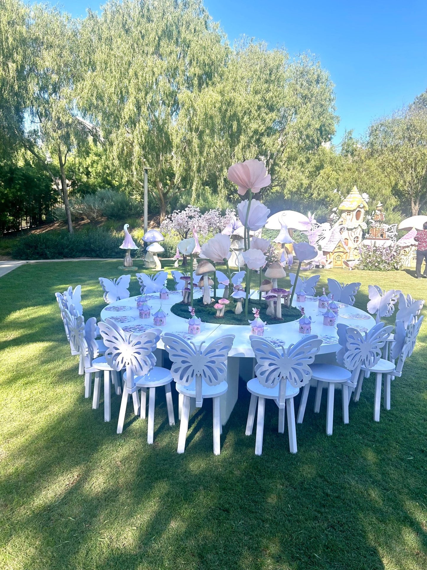 Kids Butterfly Chairs Lavender - Custom Prop Rentals