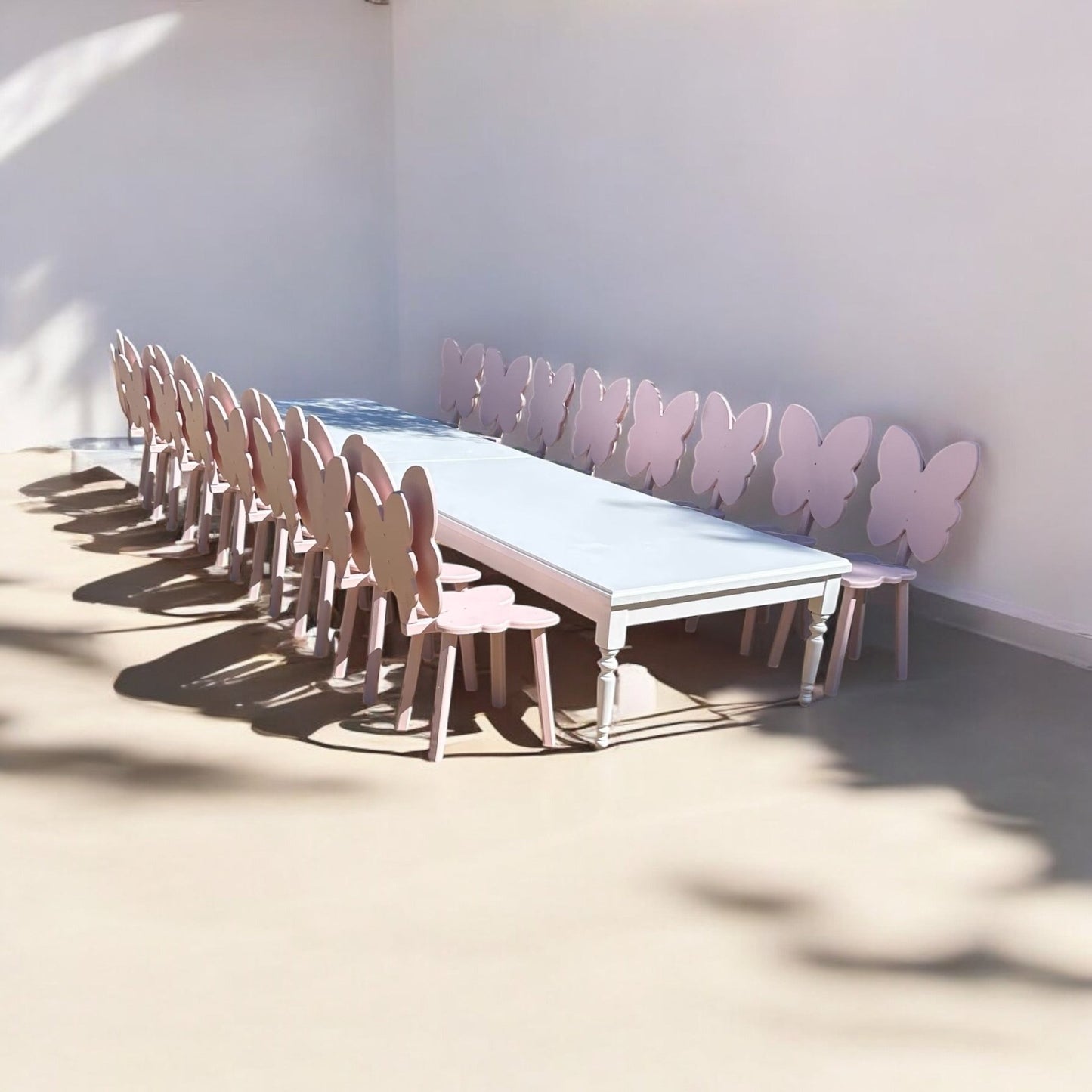 Kids Butterfly Chairs Pink - Custom Prop Rentals
