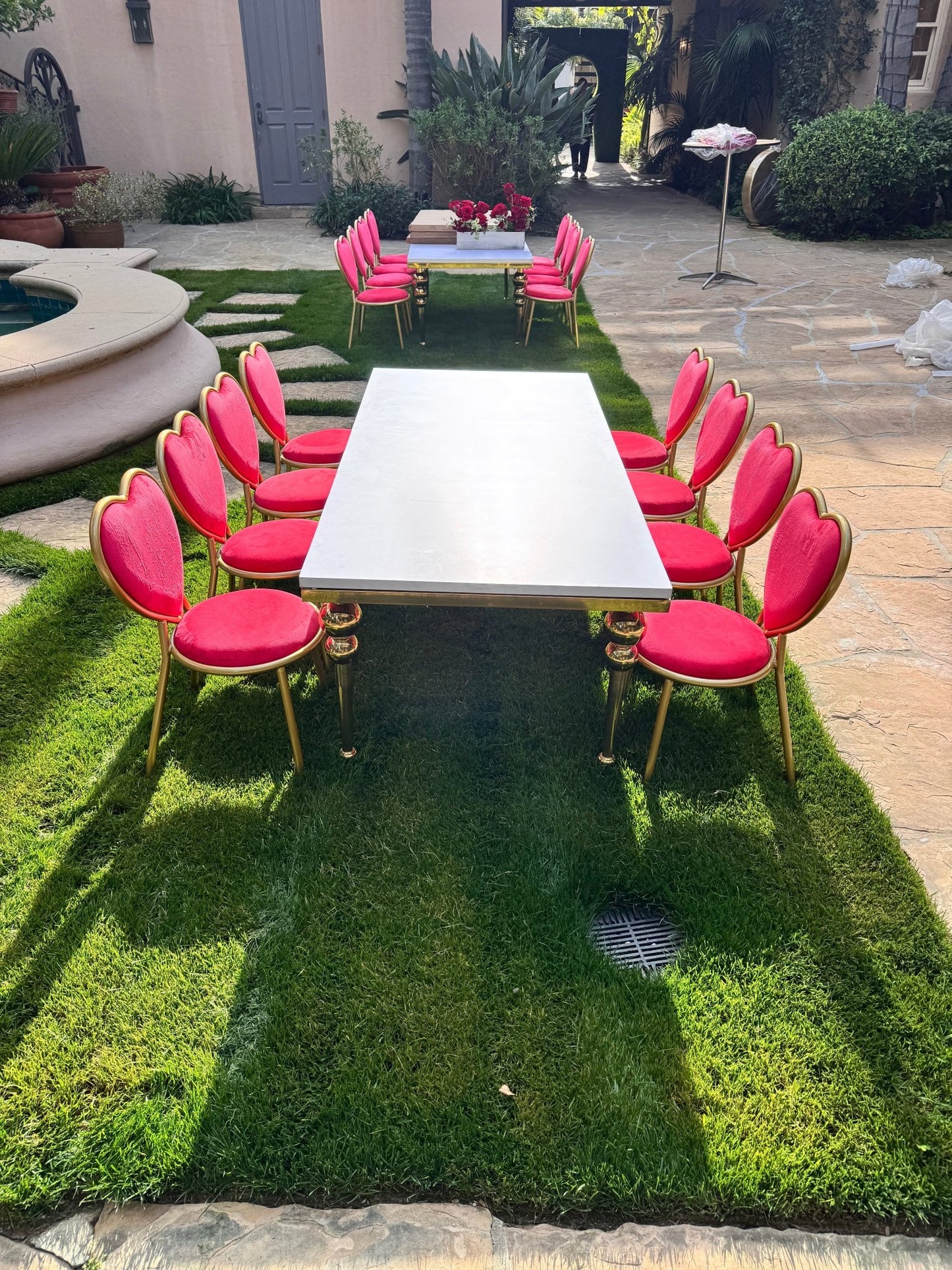 Kids Heart Chair Red - Custom Prop Rentals