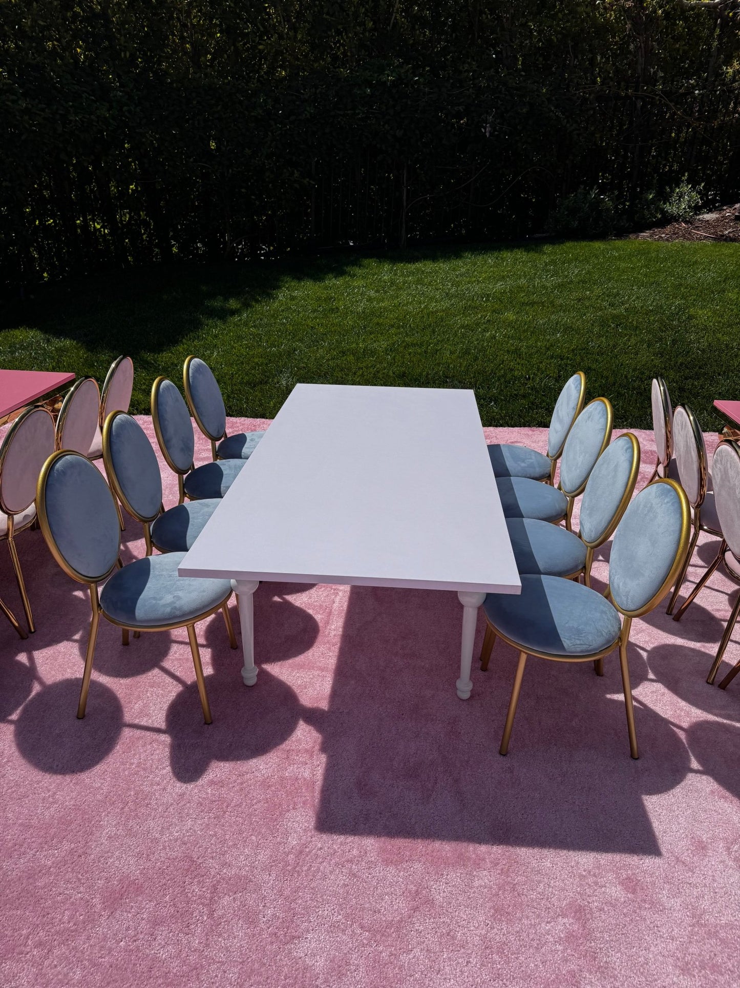 Kids Luxe Chair Blue - Custom Prop Rentals
