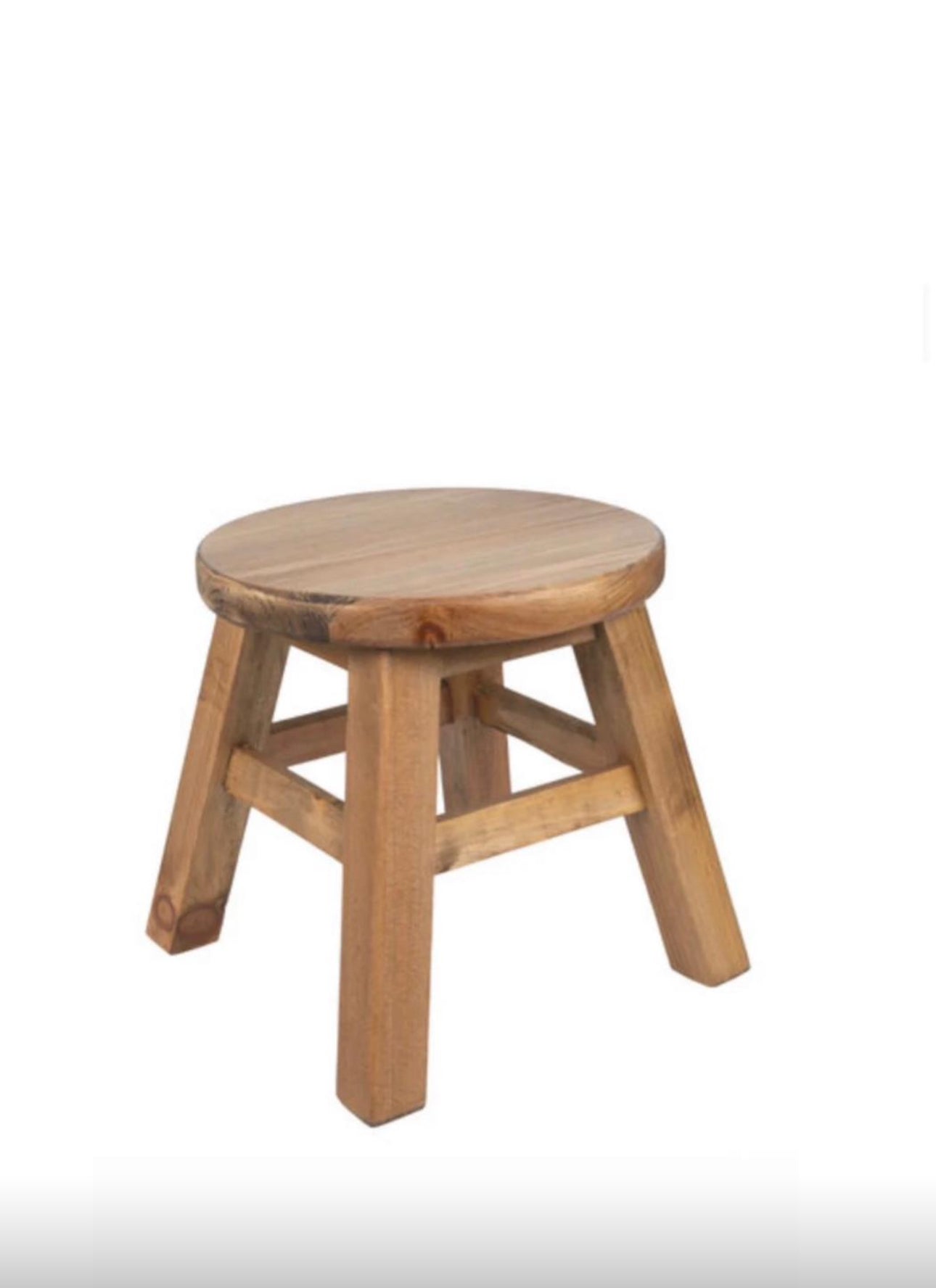 Kids Round Wooden Stool - Custom Prop Rentals