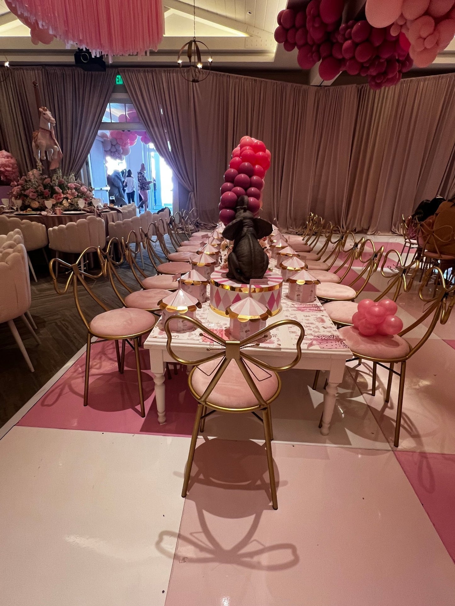 Kids White Table - Custom Prop Rentals