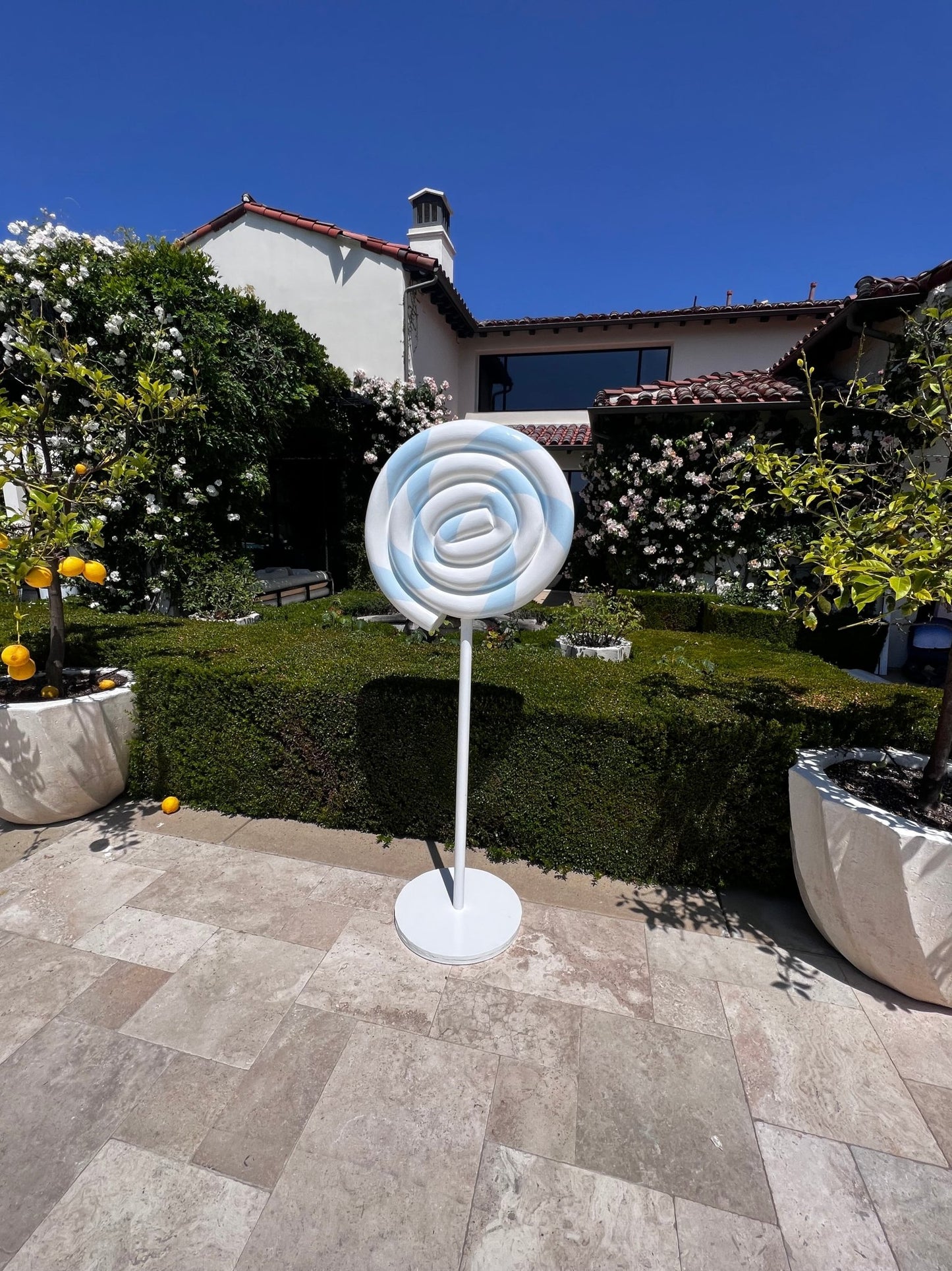 Lollipop Pastel Blue 5ft - Custom Prop Rentals