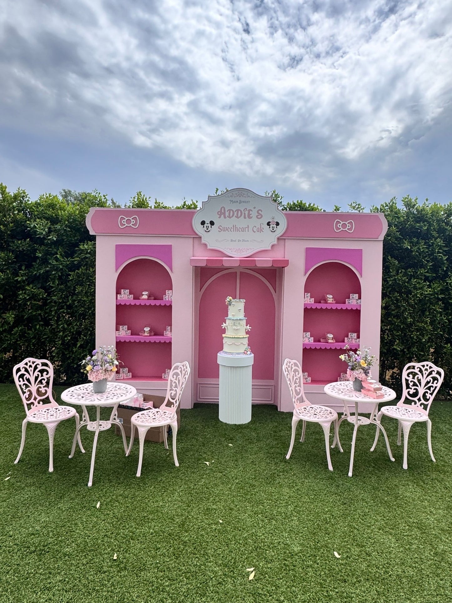 Mickey Cafe Backdrop - Custom Prop Rentals