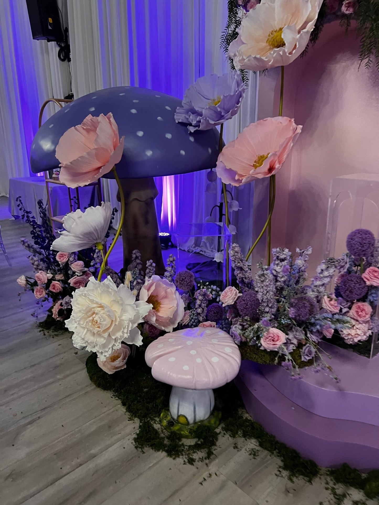 Mushroom Rosetta Purple 6ft - Custom Prop Rentals