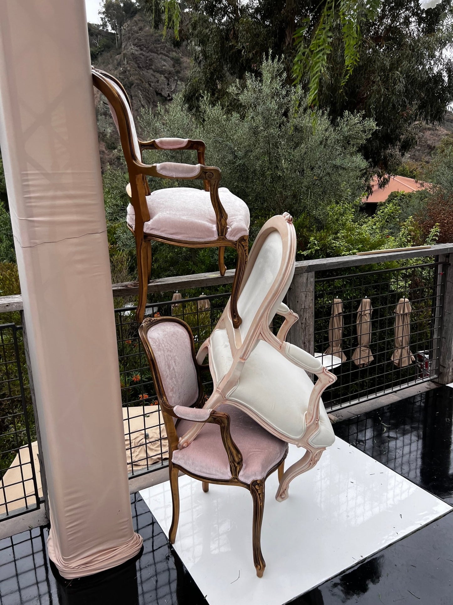 Pink Chair - Custom Prop Rentals