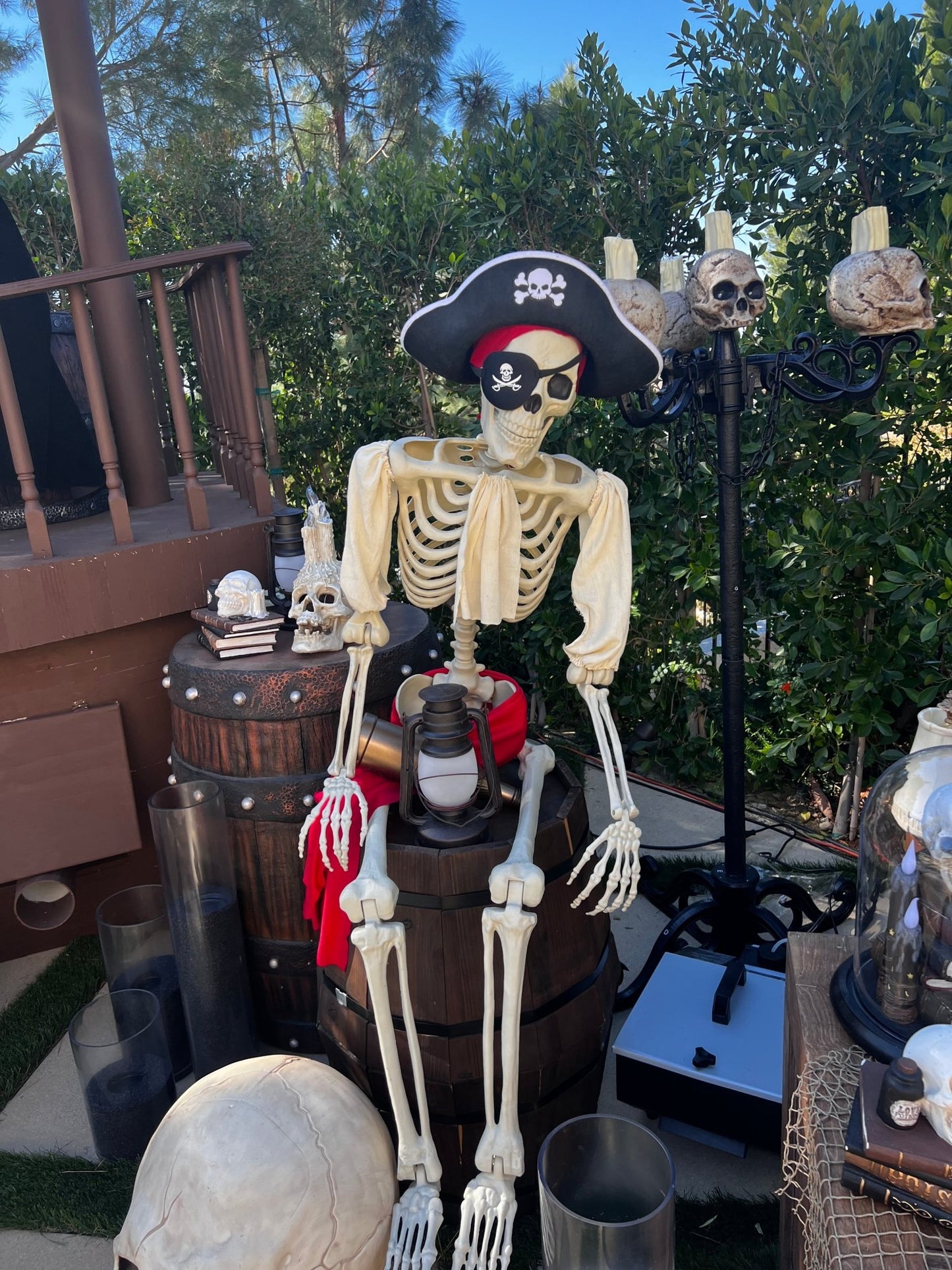 Skeleton with Eye Patch - Custom Prop Rentals