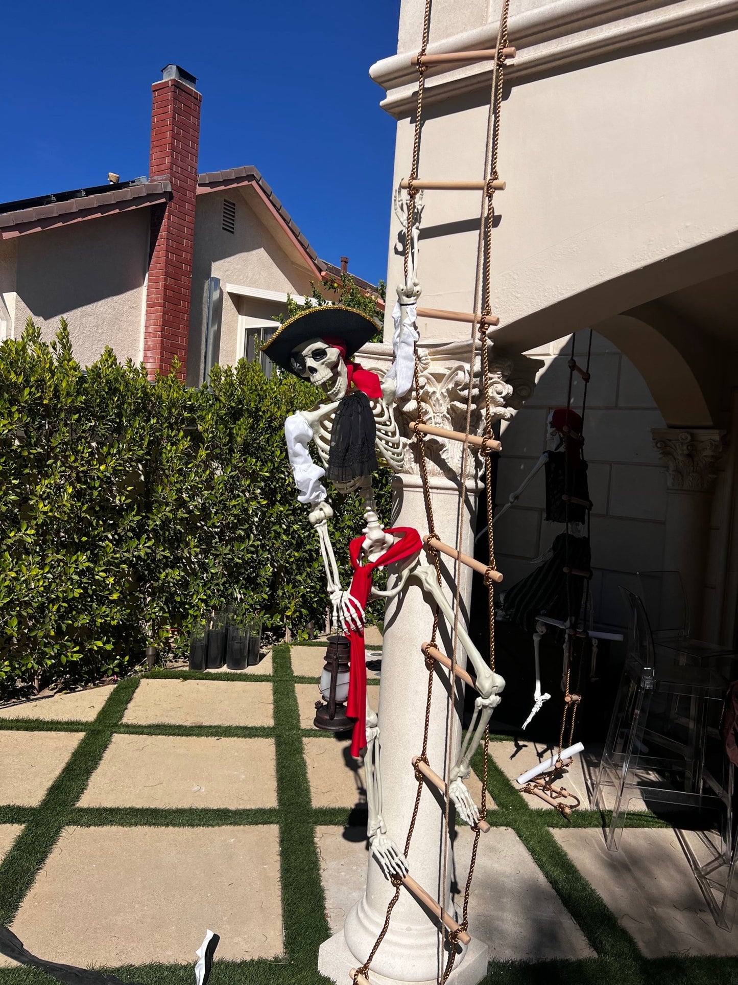 Skeleton with Eye Patch - Custom Prop Rentals