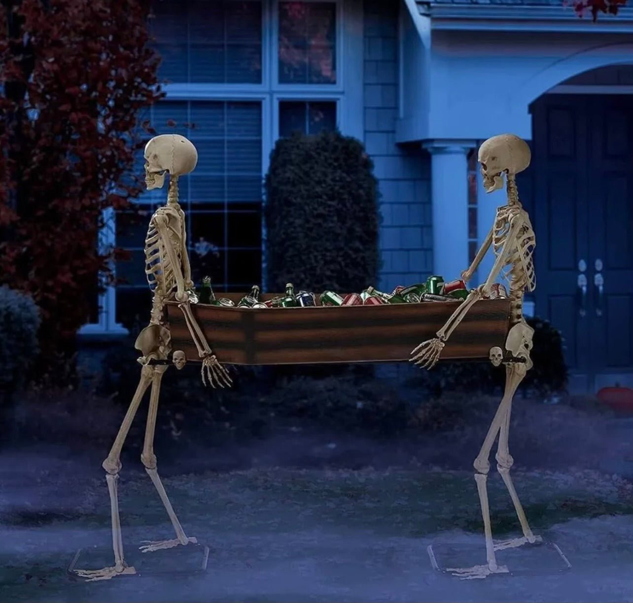 Skeletons Carrying a Coffin - Custom Prop Rentals