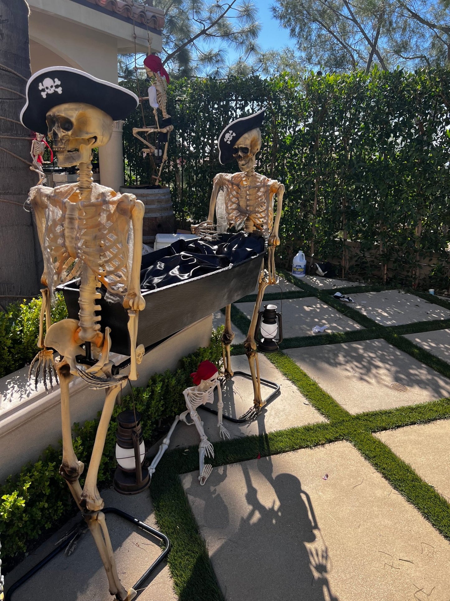 Skeletons Carrying a Coffin - Custom Prop Rentals