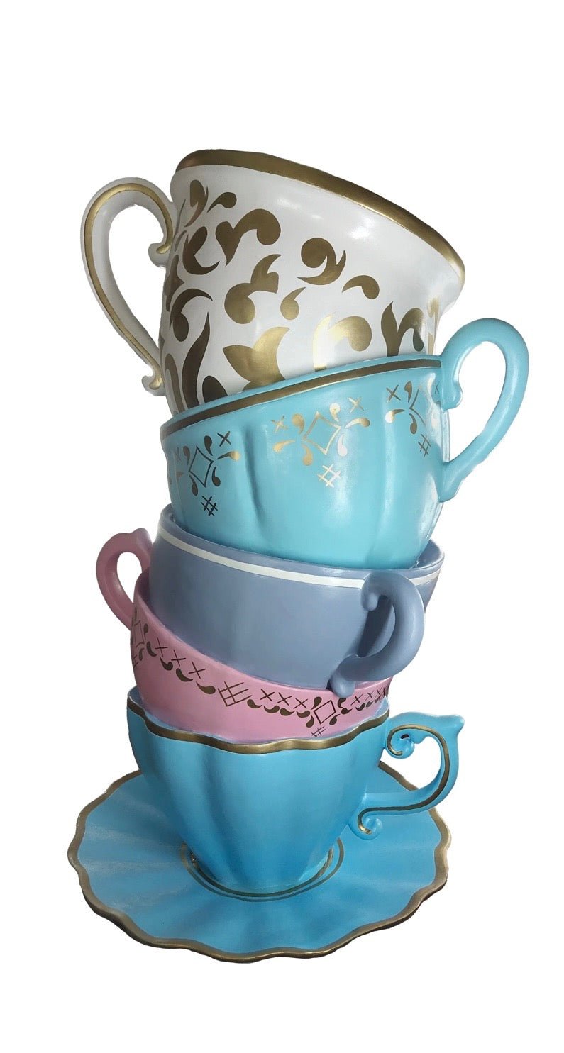 Stacked Tea Cups - Custom Prop Rentals