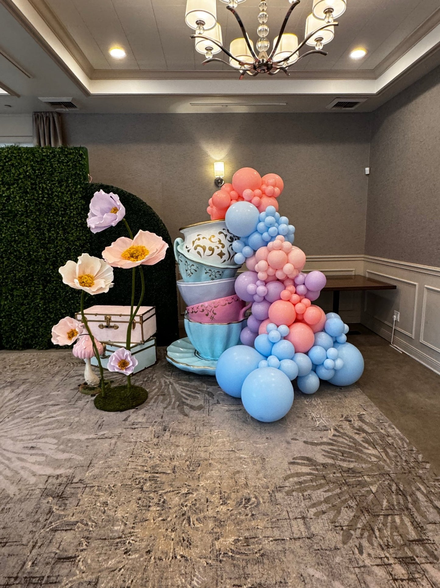 Stacked Tea Cups Life Size - Custom Prop Rentals