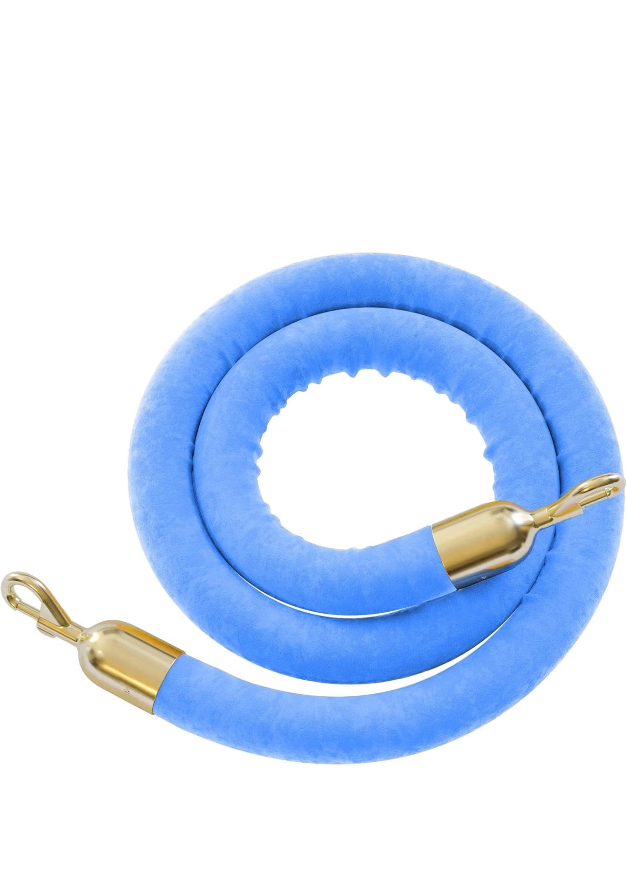 Stanchions Gold w/ Baby Blue - Custom Prop Rentals