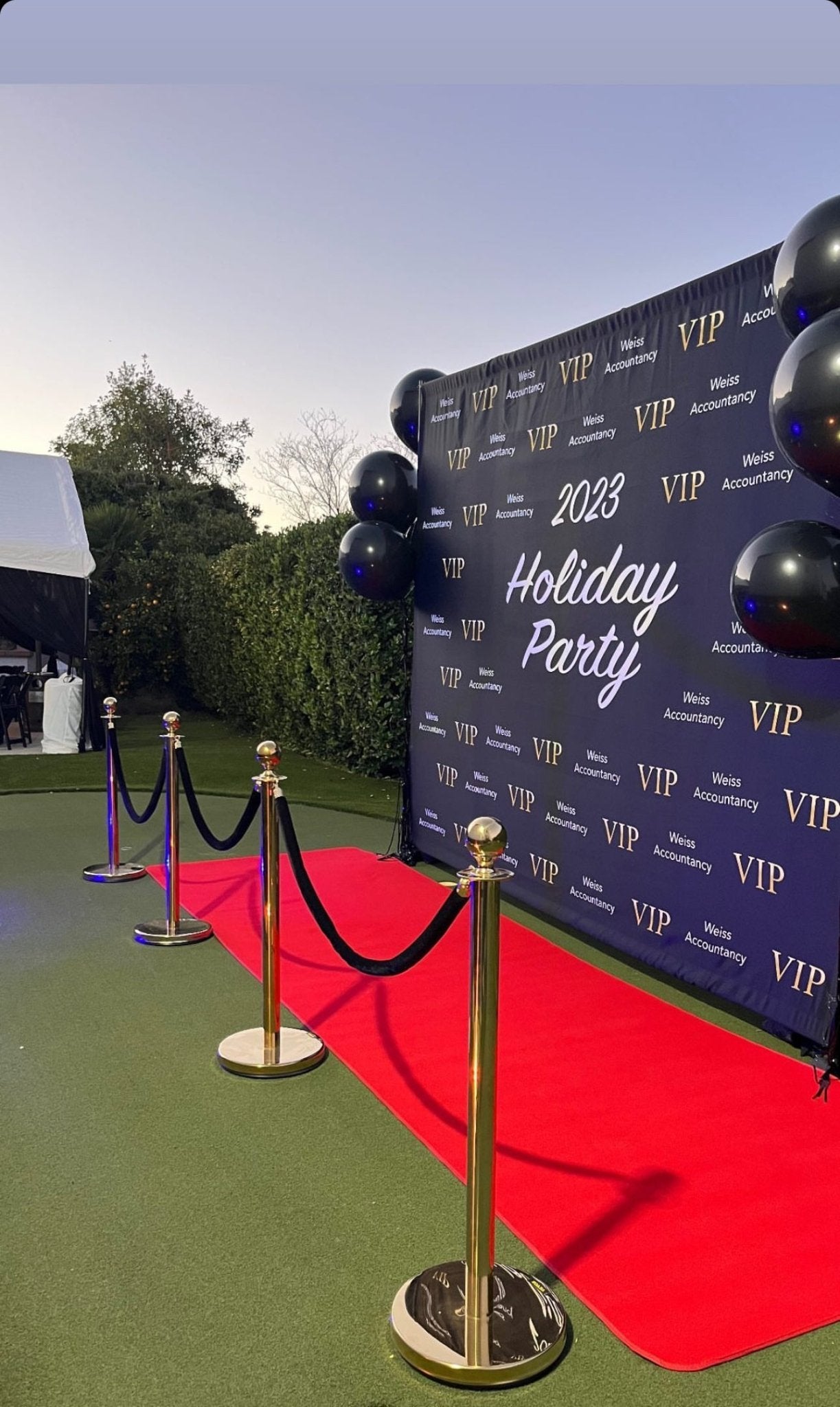 Stanchions w/ Black Rope - Custom Prop Rentals