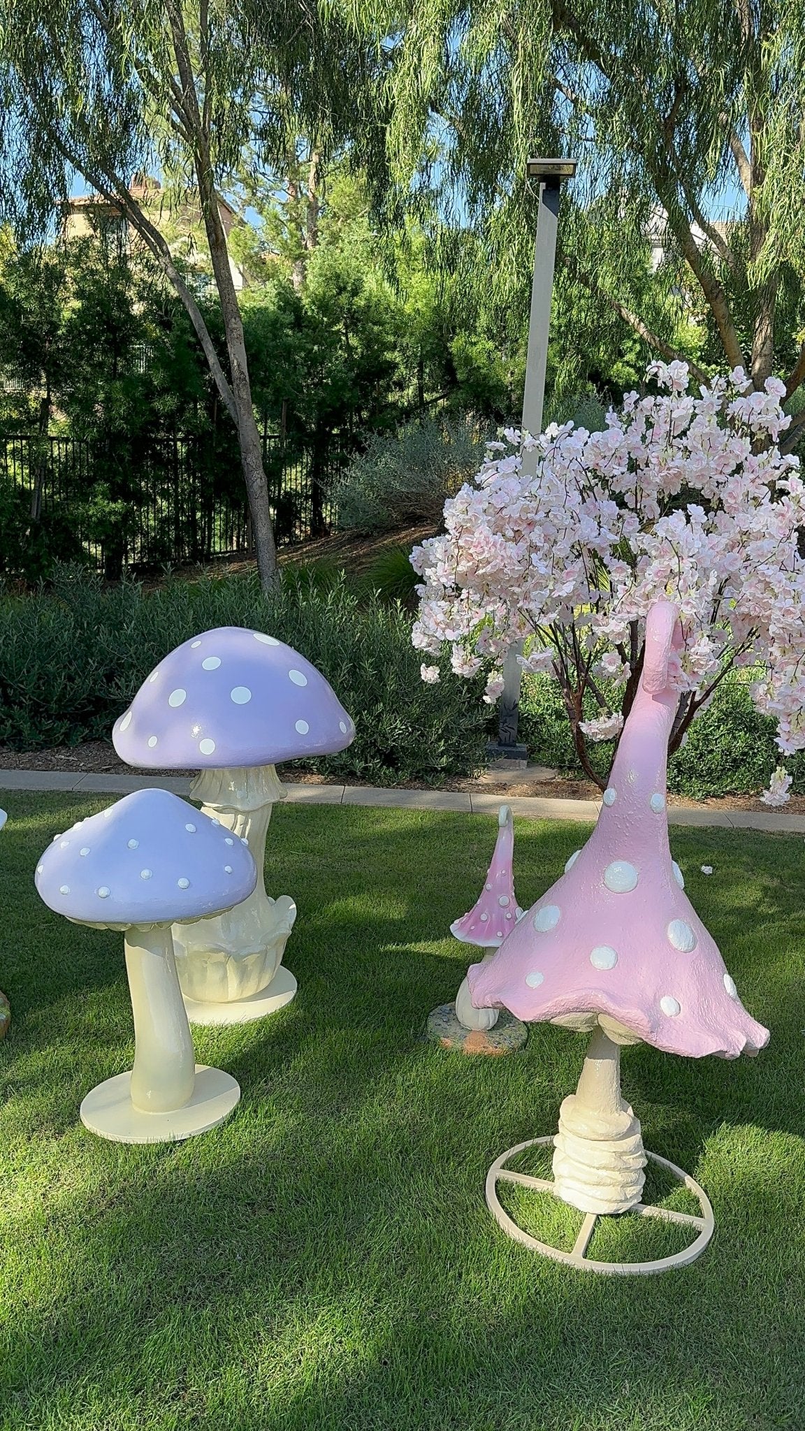 Whimsical Mushroom Pink 4ft - Custom Prop Rentals