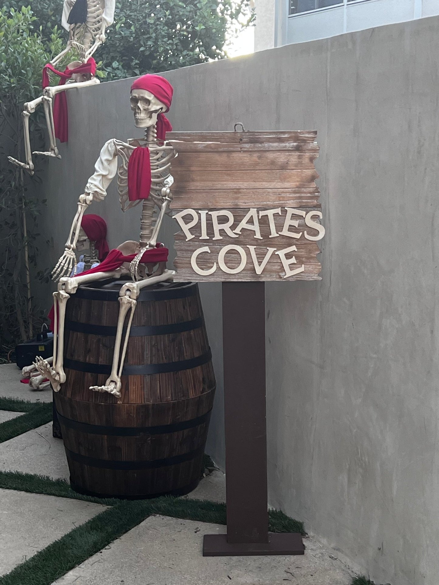 Wine Barrel Planter - Custom Prop Rentals