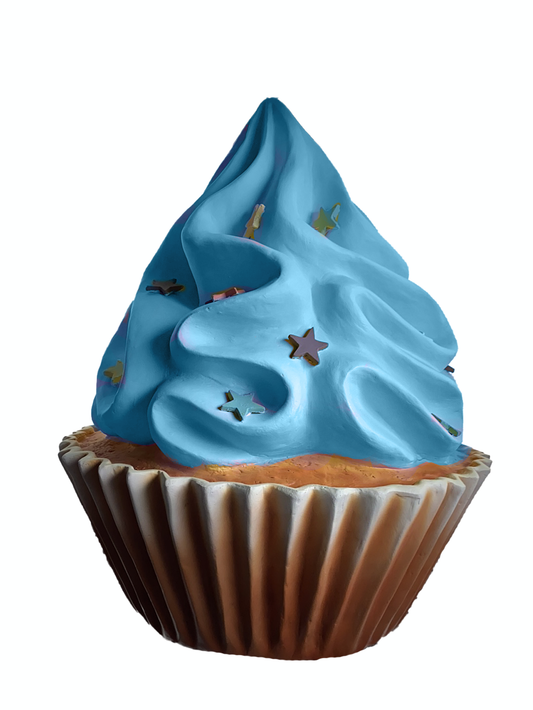Cupcake w/ Blue Frosting
